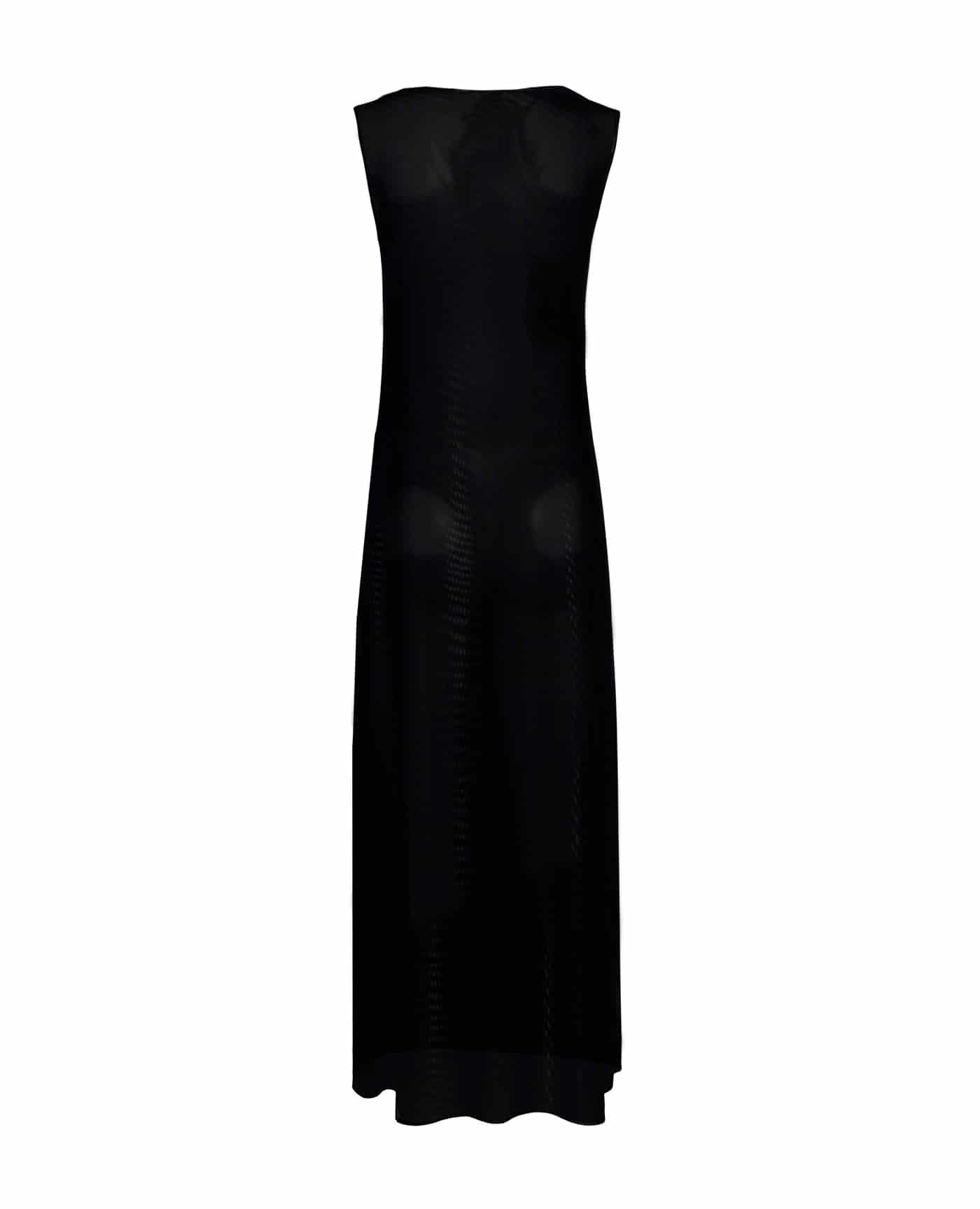 Vestido largo preto - miniatura 3