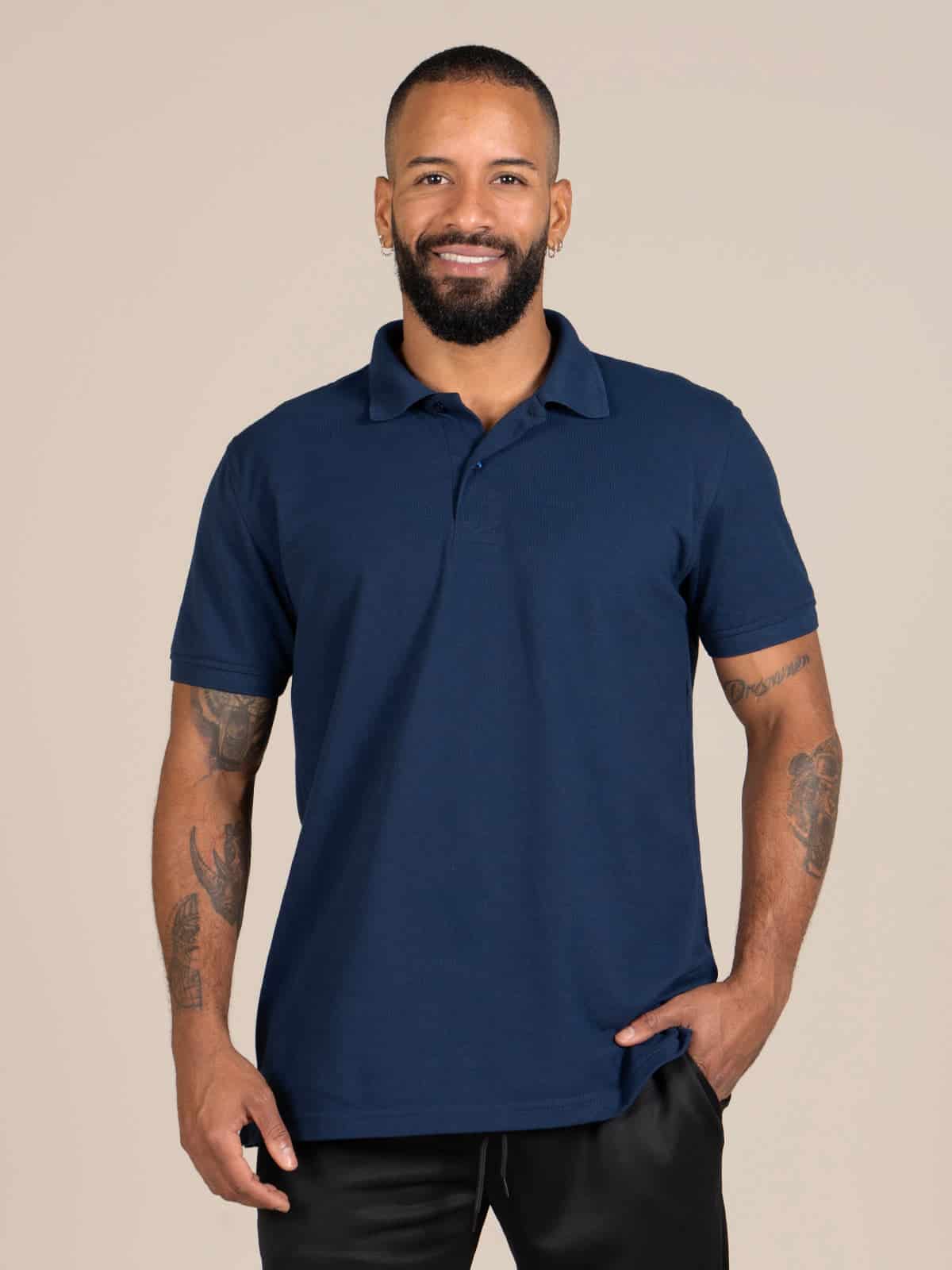 Polo camiseta hombre Azul - miniatura 1