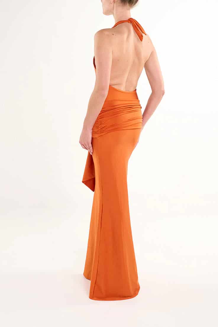 ORANGE IMAN LONG DRESS - miniatura 2