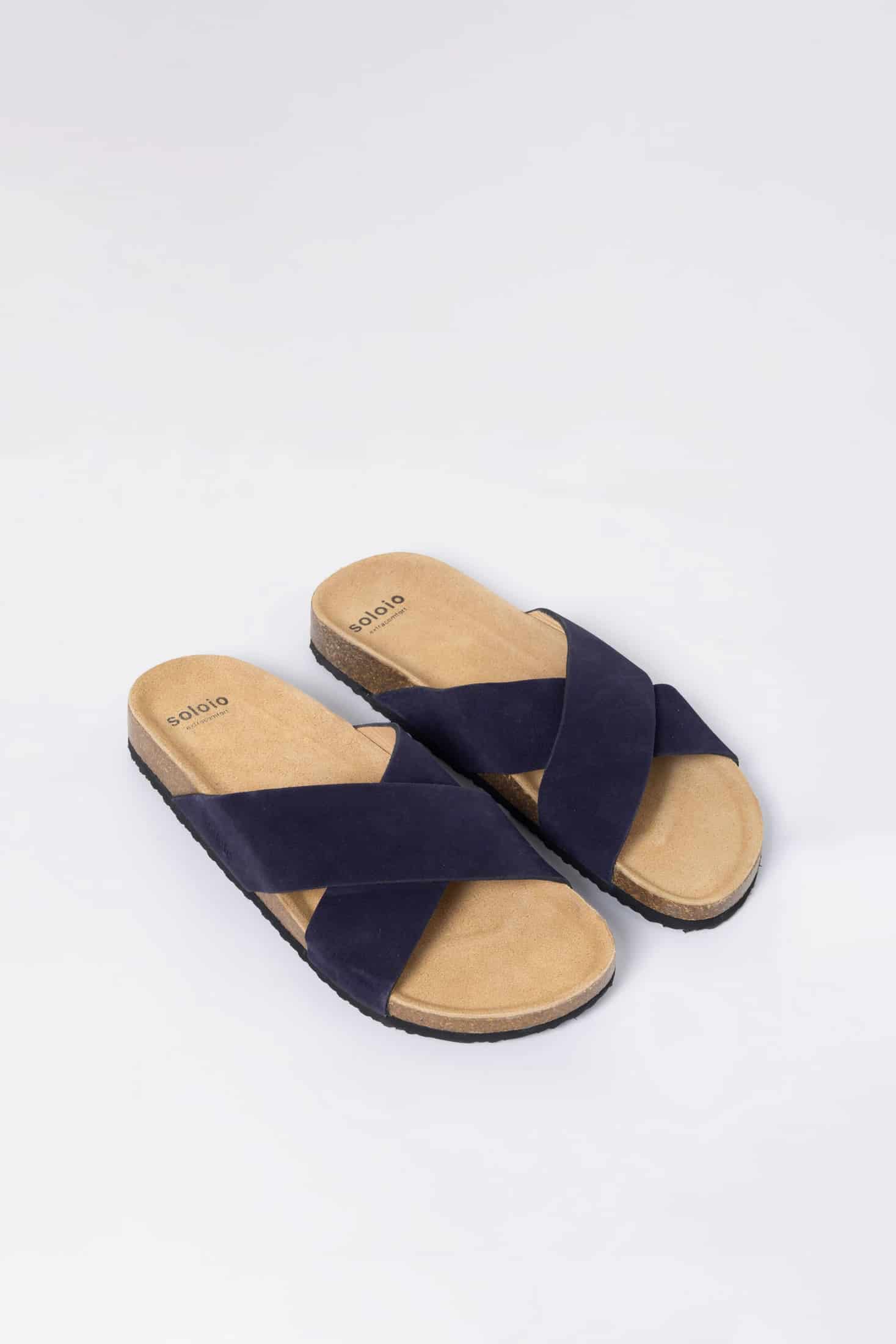 Men's crossed navy sandal - miniatura 1