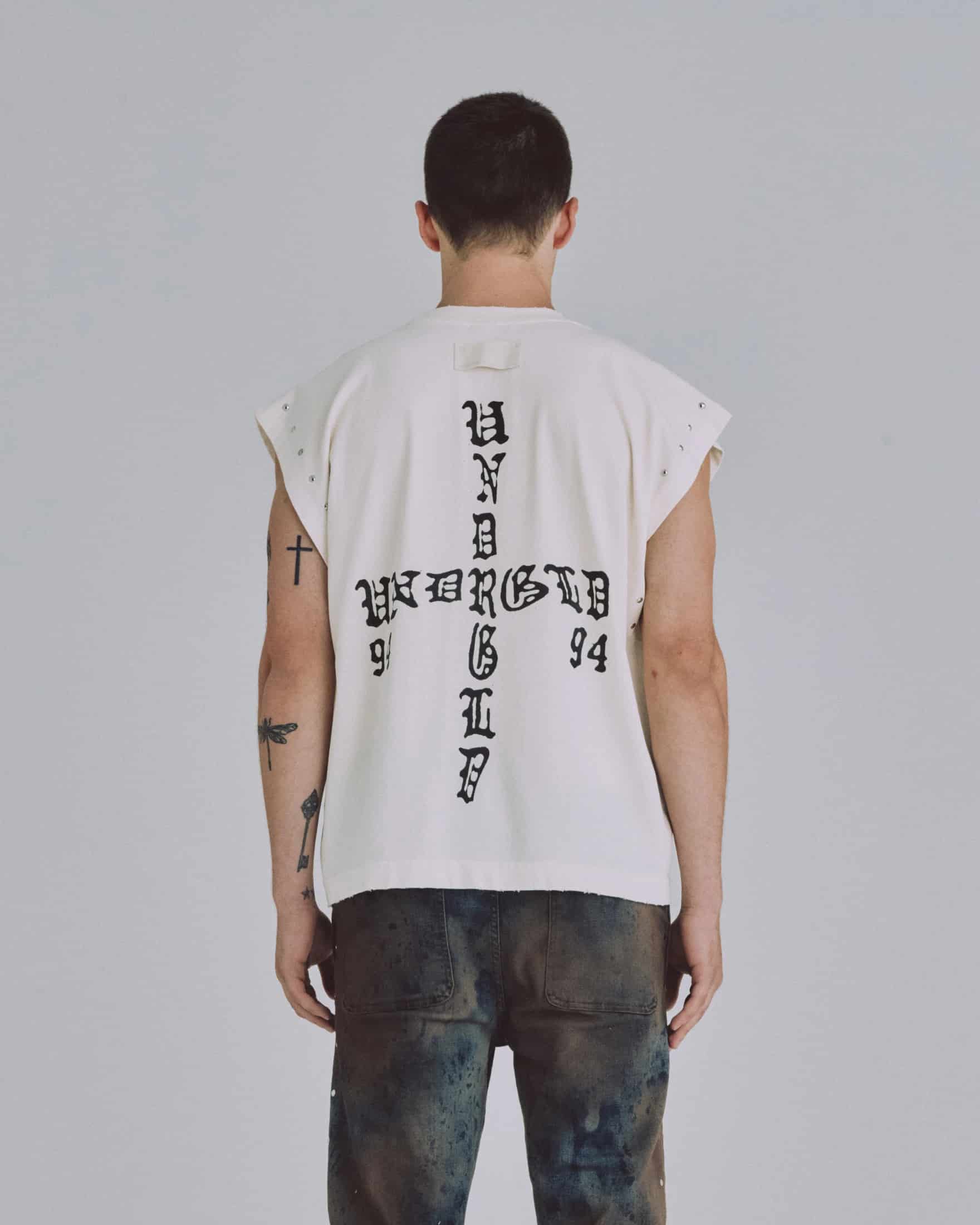 94' UNDRGLD Sleeveless Tshirt White - miniatura 7