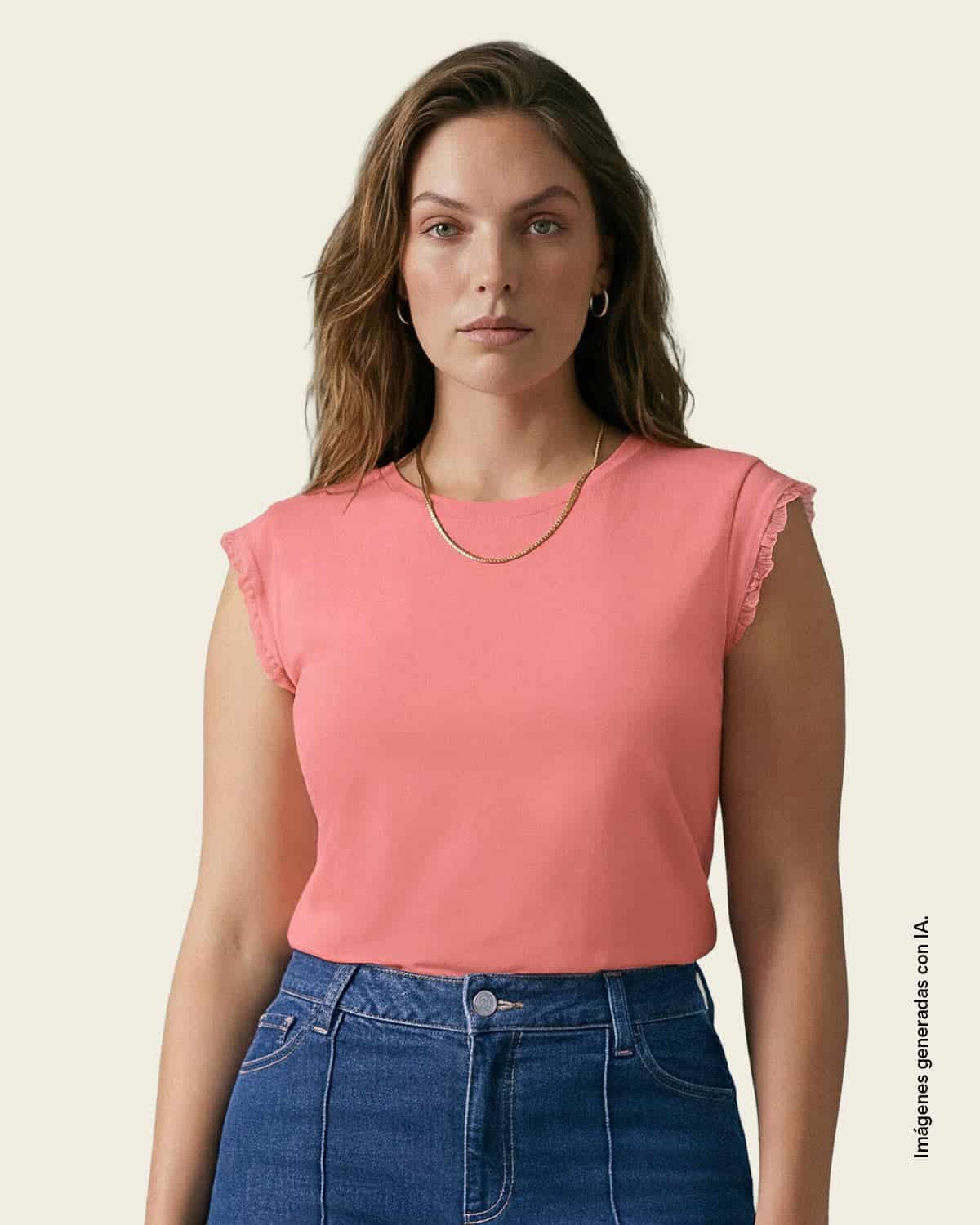 Camiseta con detalle tejido en mangas - miniatura 3