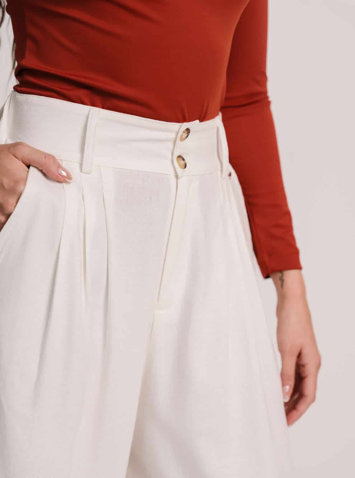 PANTALÓN CANVAS IVORY - miniatura 12
