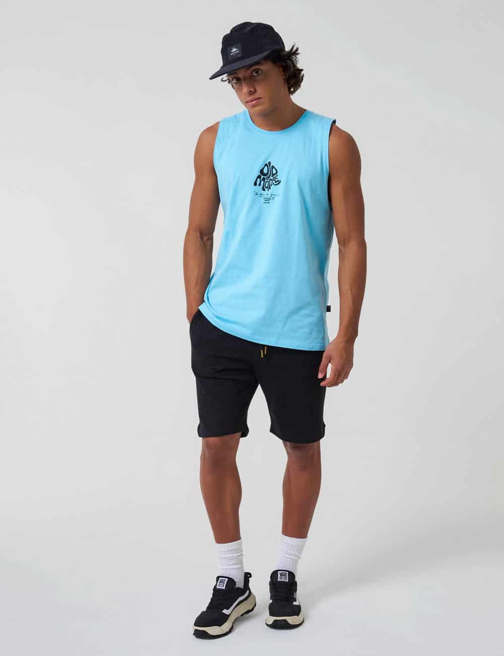 Camisilla Oversize Ojo de Mar Azul Claro Hombre - miniatura 2