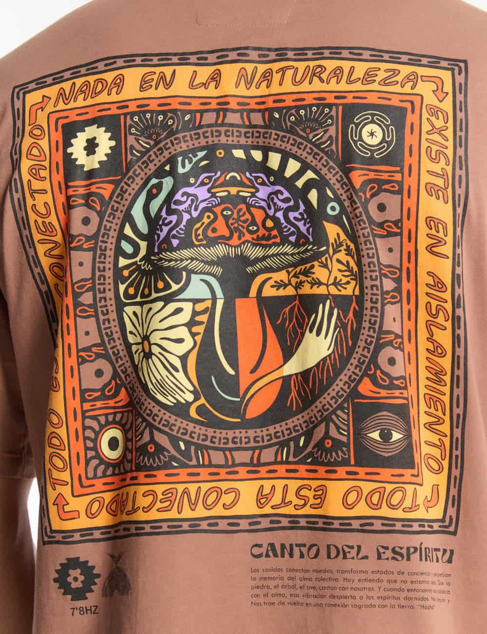 Camiseta oversize Rao marron - miniatura 2