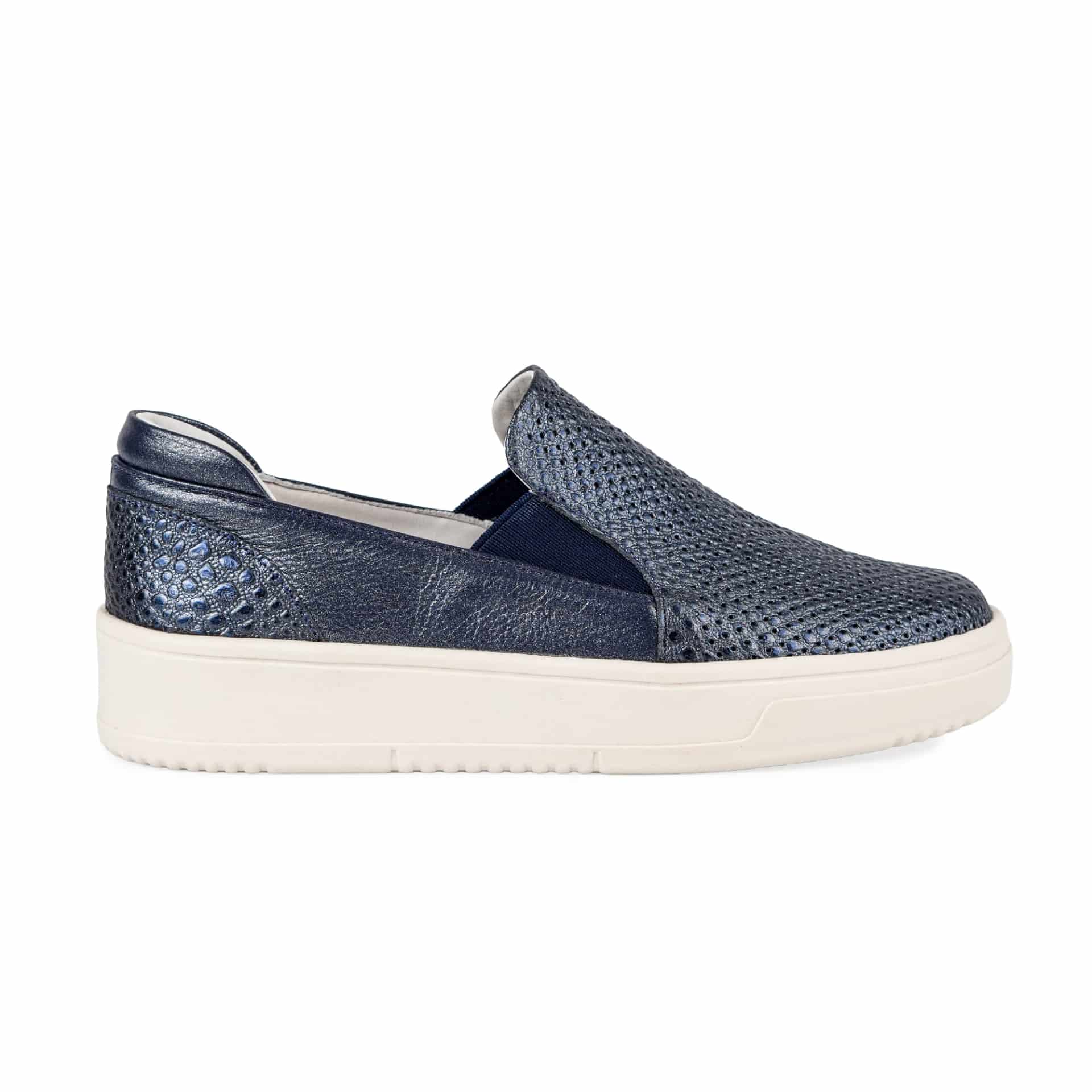 "NOIR" TENIS EN CUERO SIN CORDONES - miniatura 2
