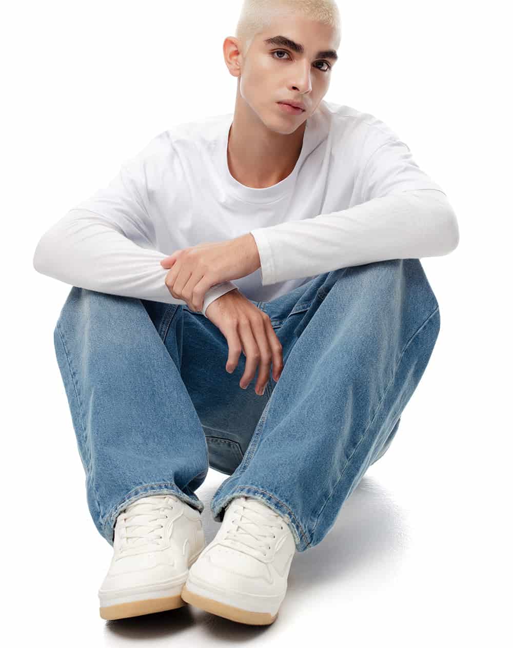 Tenis casuales blancos hombre - miniatura 2