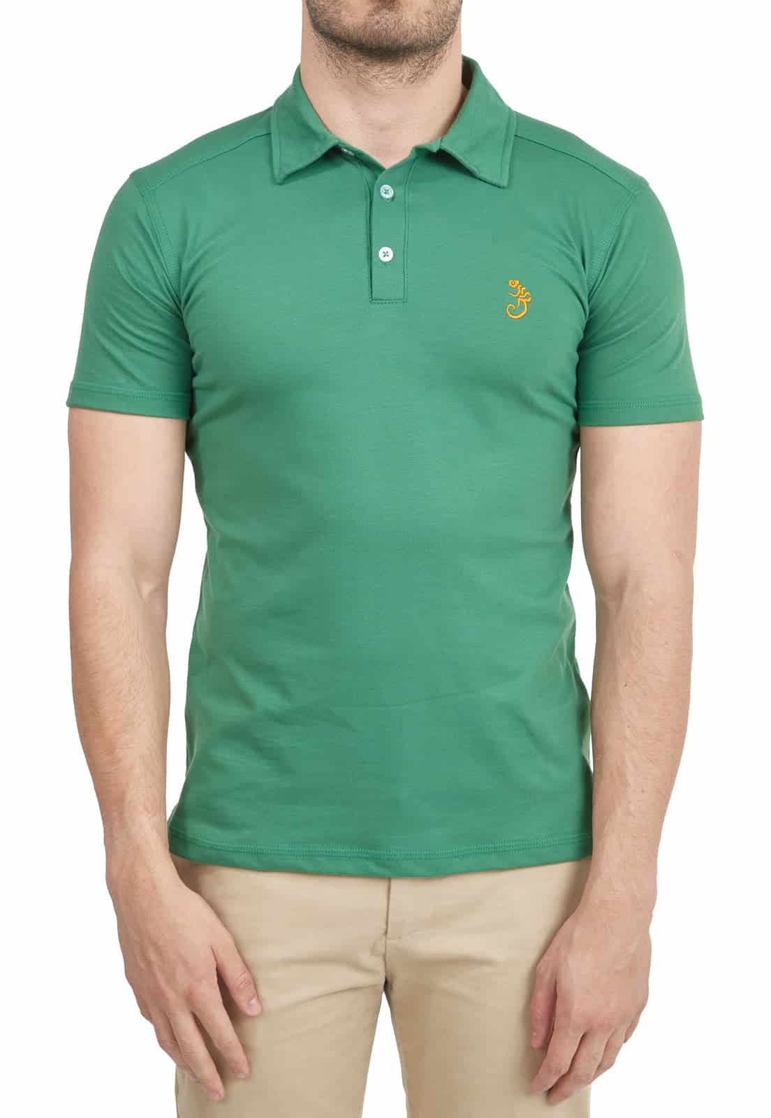 Camiseta tipo polo verde claro - miniatura 3