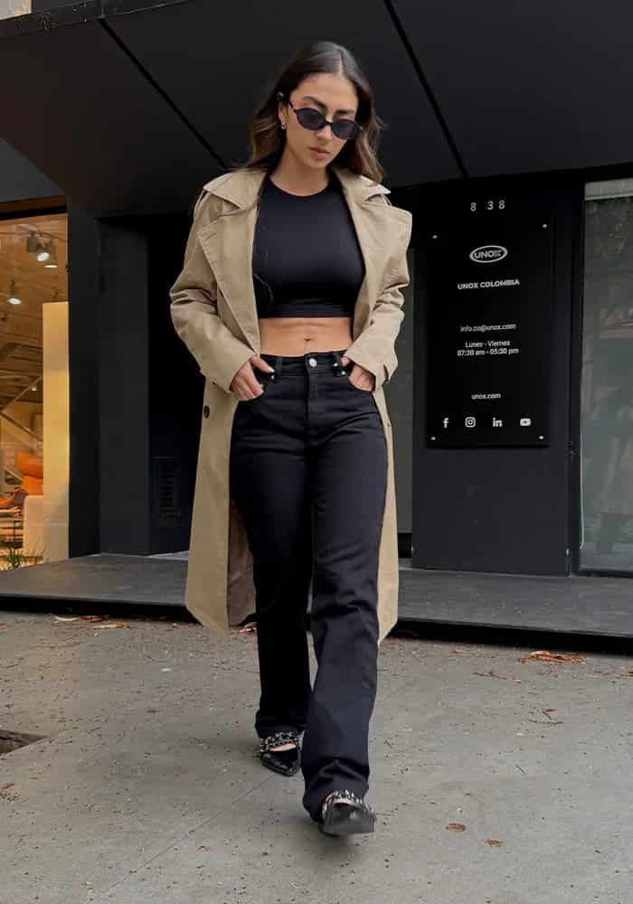 Jeans Straight Leg Negro - miniatura 2