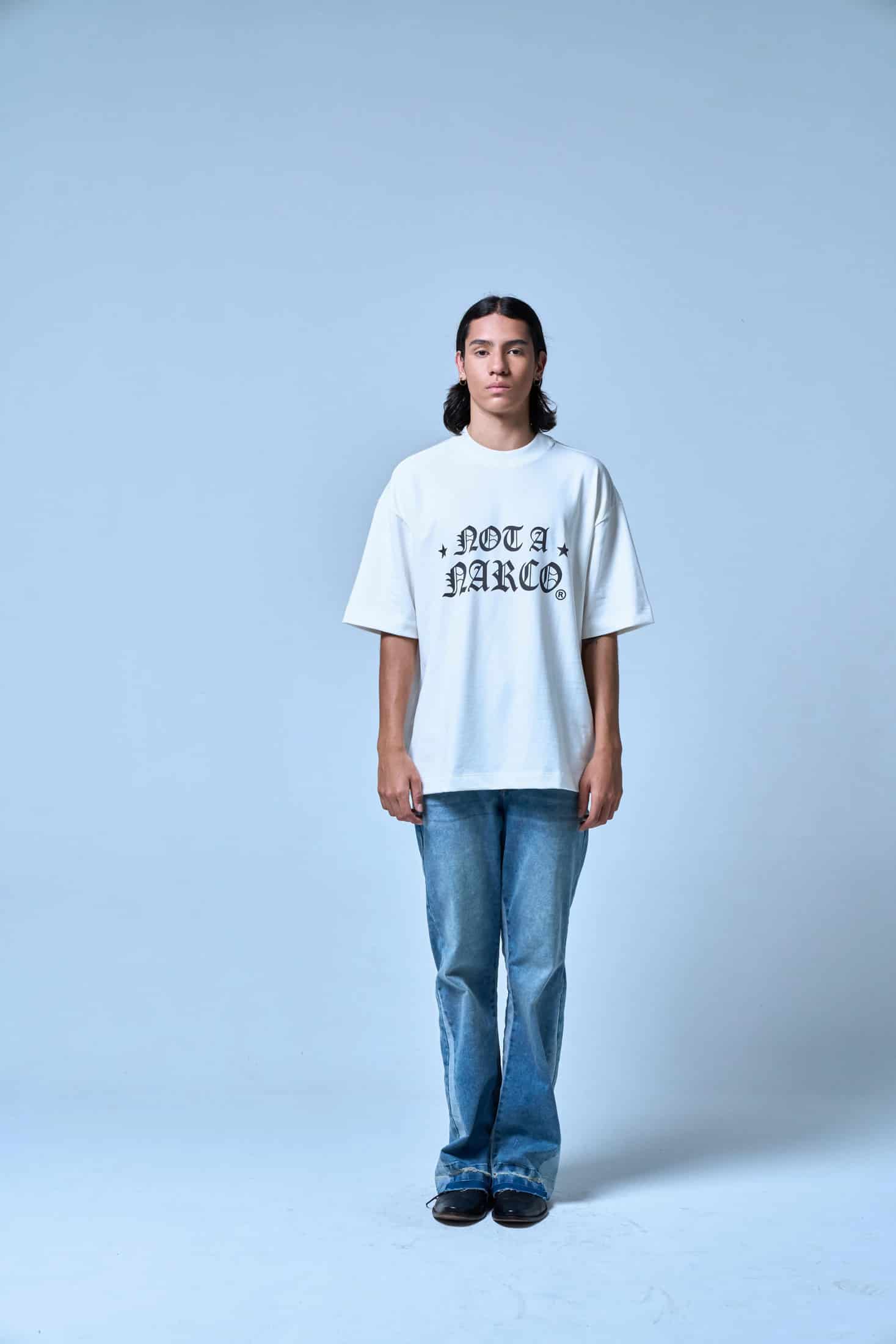 NOT A NARCO STAR CREME T-SHIRT - miniatura 2