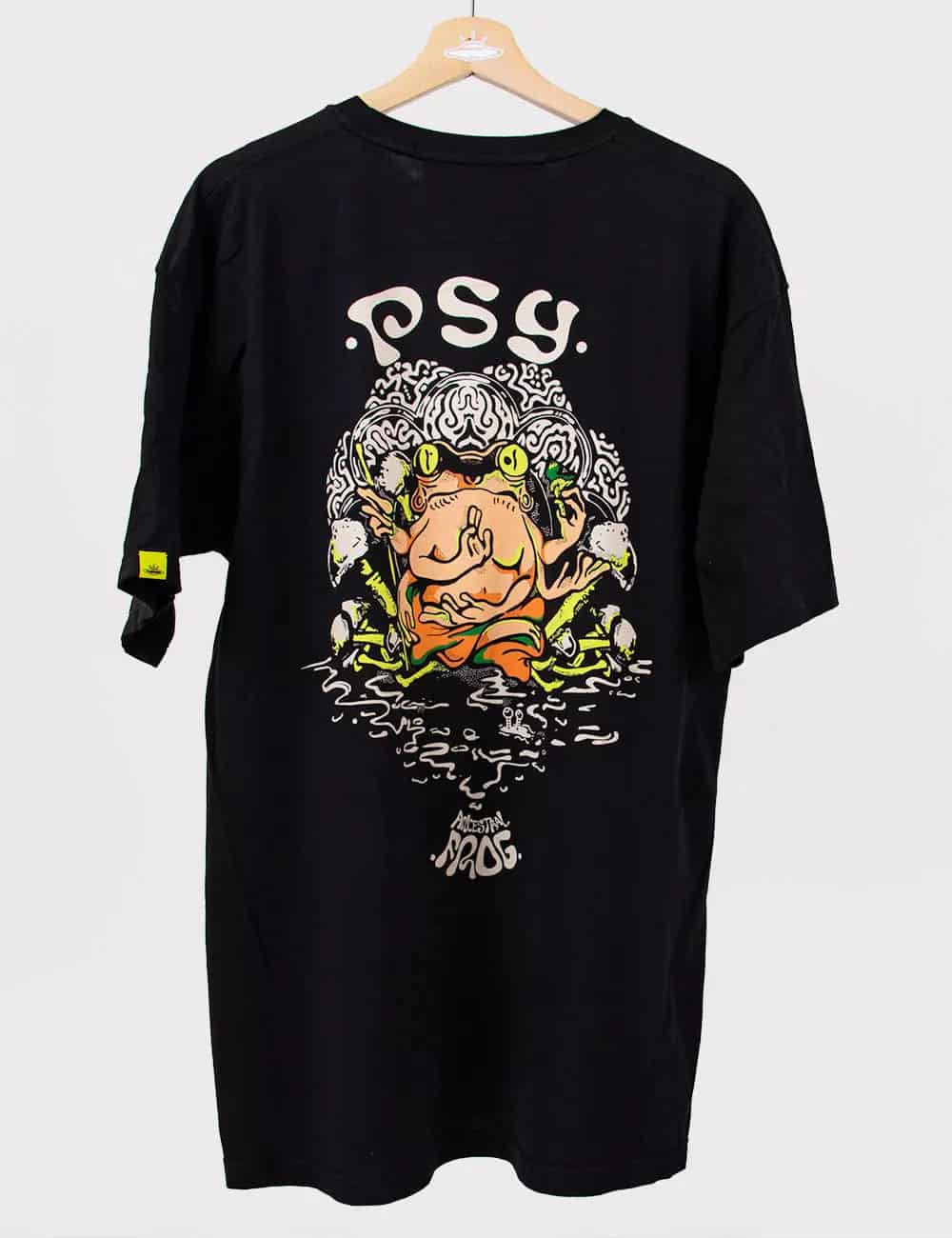 Camiseta Oversize Ancestral Frog negro Hombre - miniatura 5