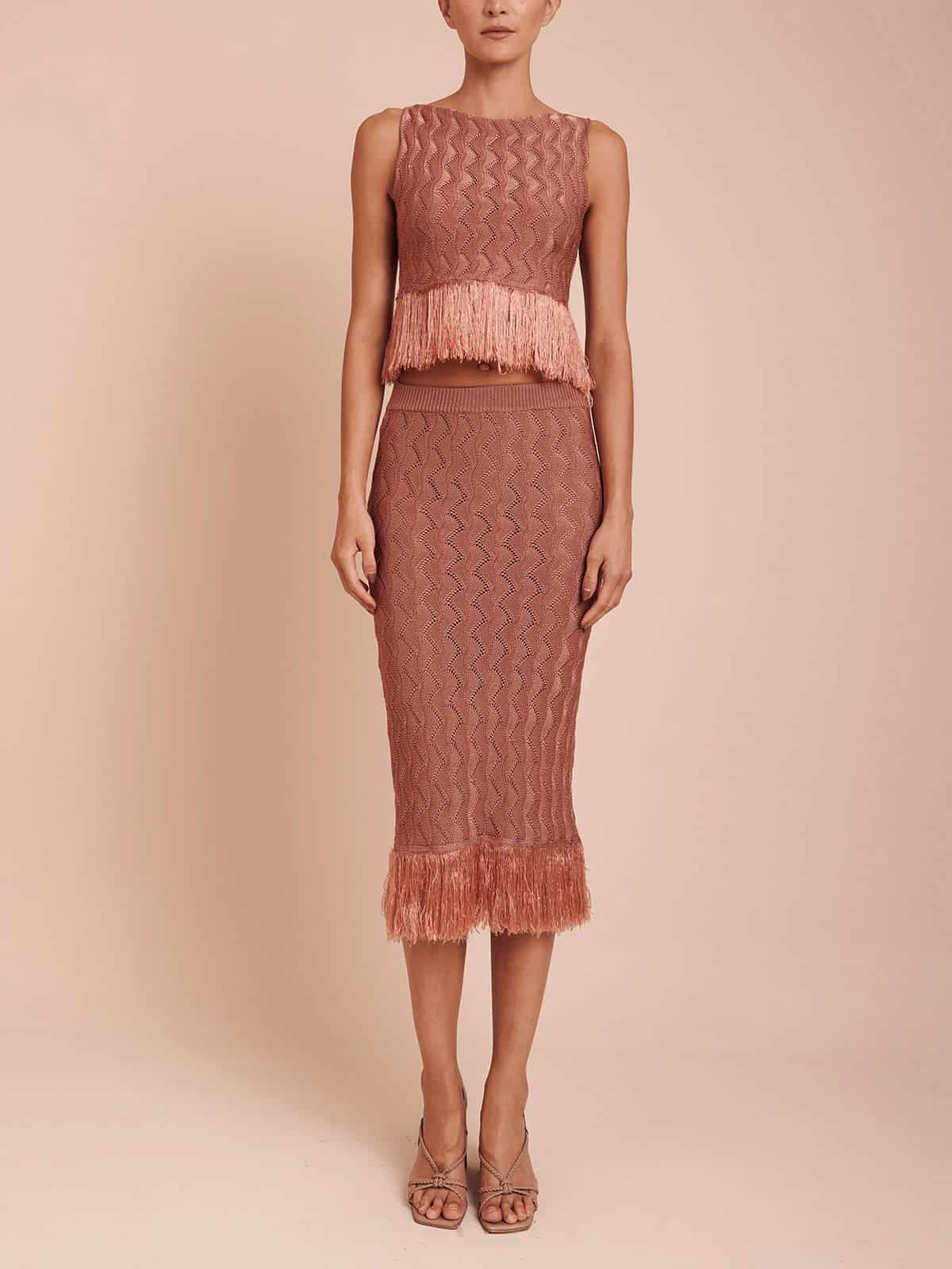 LORENZO TOP ROSEWOOD PINK TEXTURE - miniatura 3