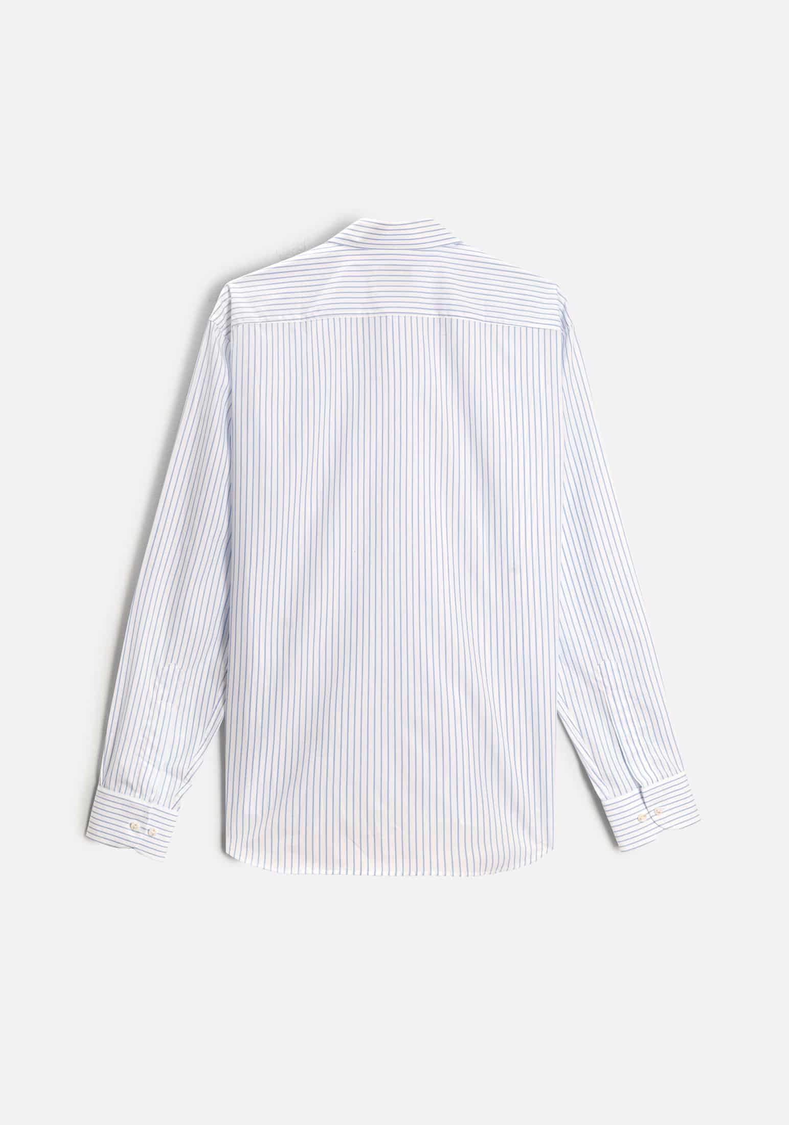 Camisa H CBD Rayas Bols. Grd. Azul Medio - miniatura 4
