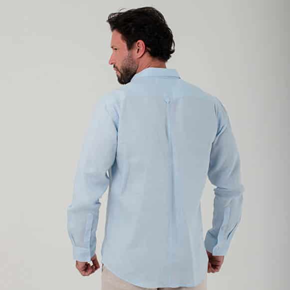 CAMISA ML 100% LINO HOMBRE - miniatura 5