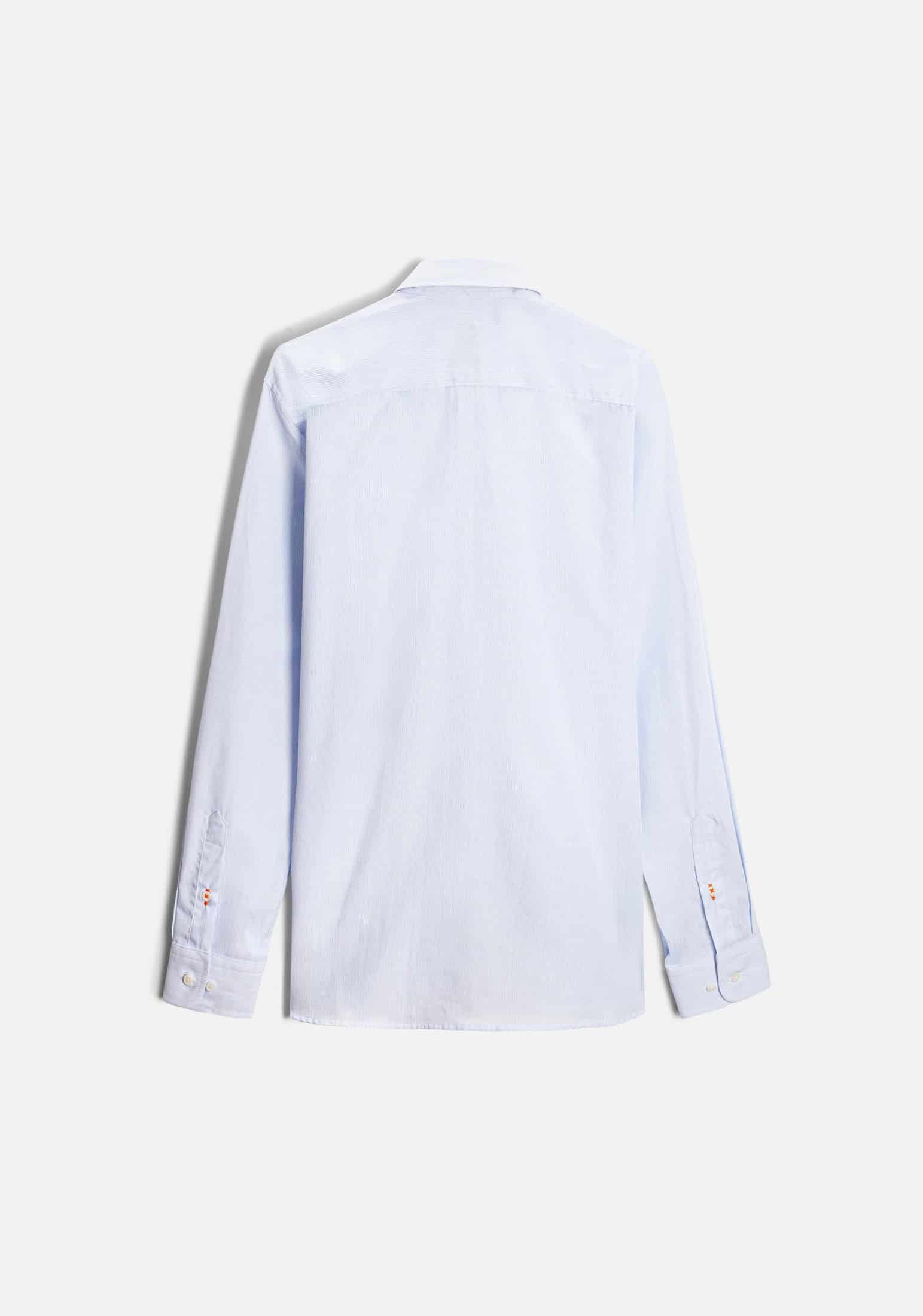 Camisa H CBD Rayas L-Nar Azul-Blanco - miniatura 4