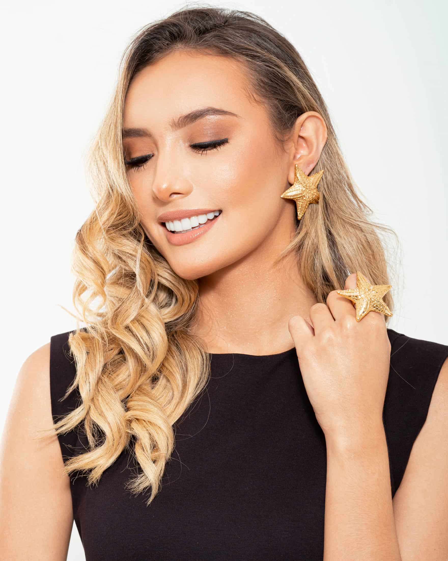 Aretes estrella de mar Atala - miniatura 2