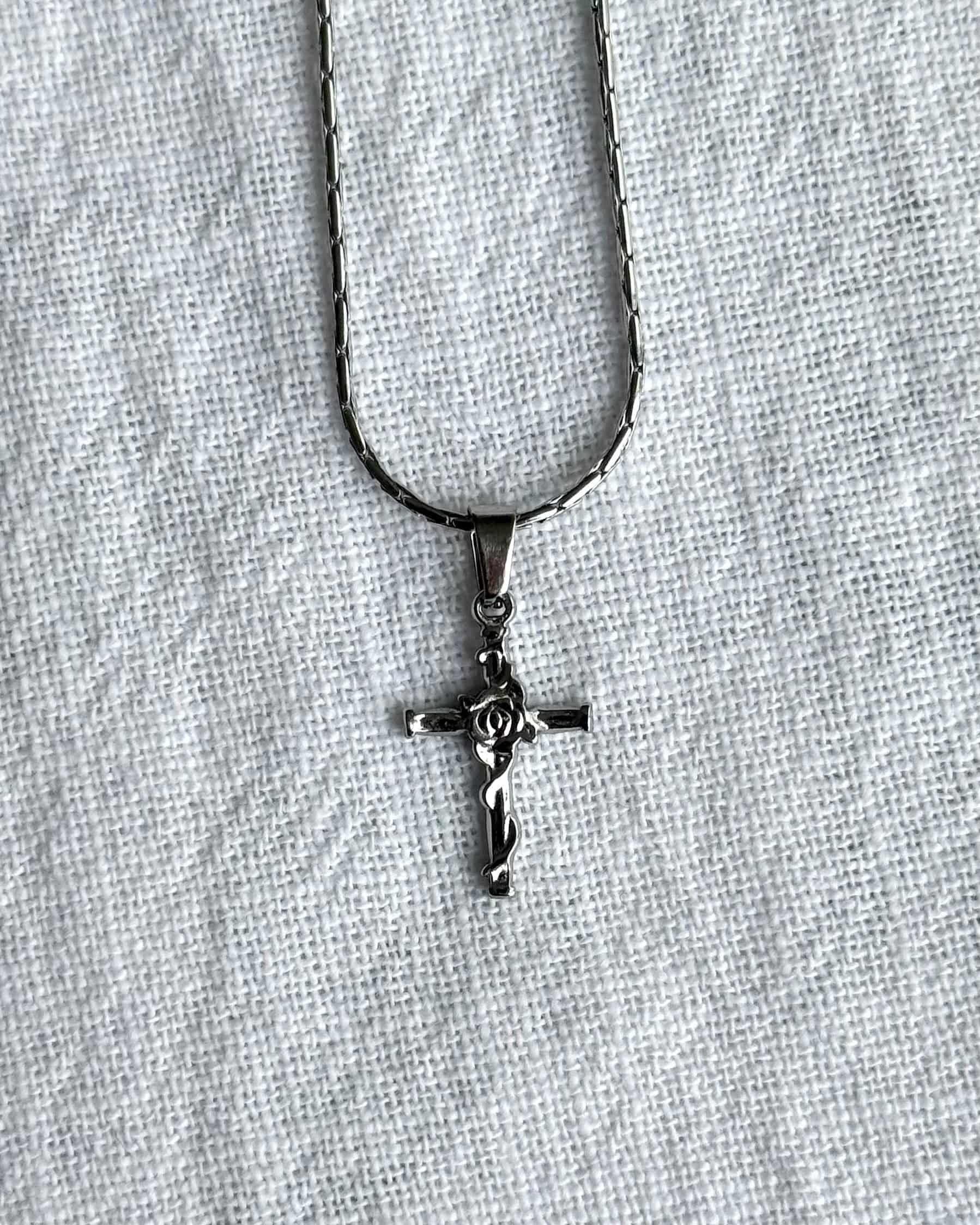 Cross n’ Rose - Silver - miniatura 5