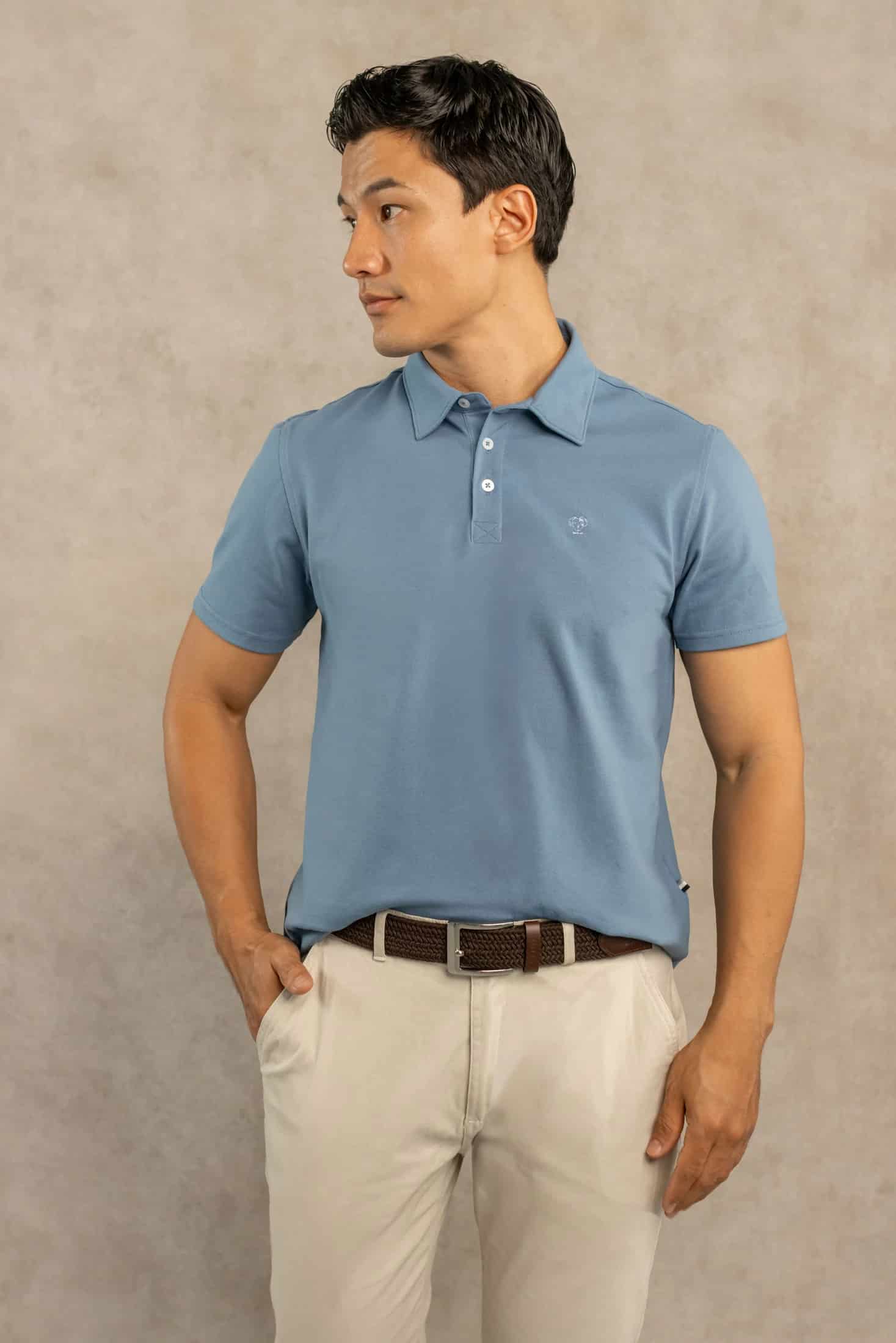Polo Antimanchas Azul Chino - miniatura 4