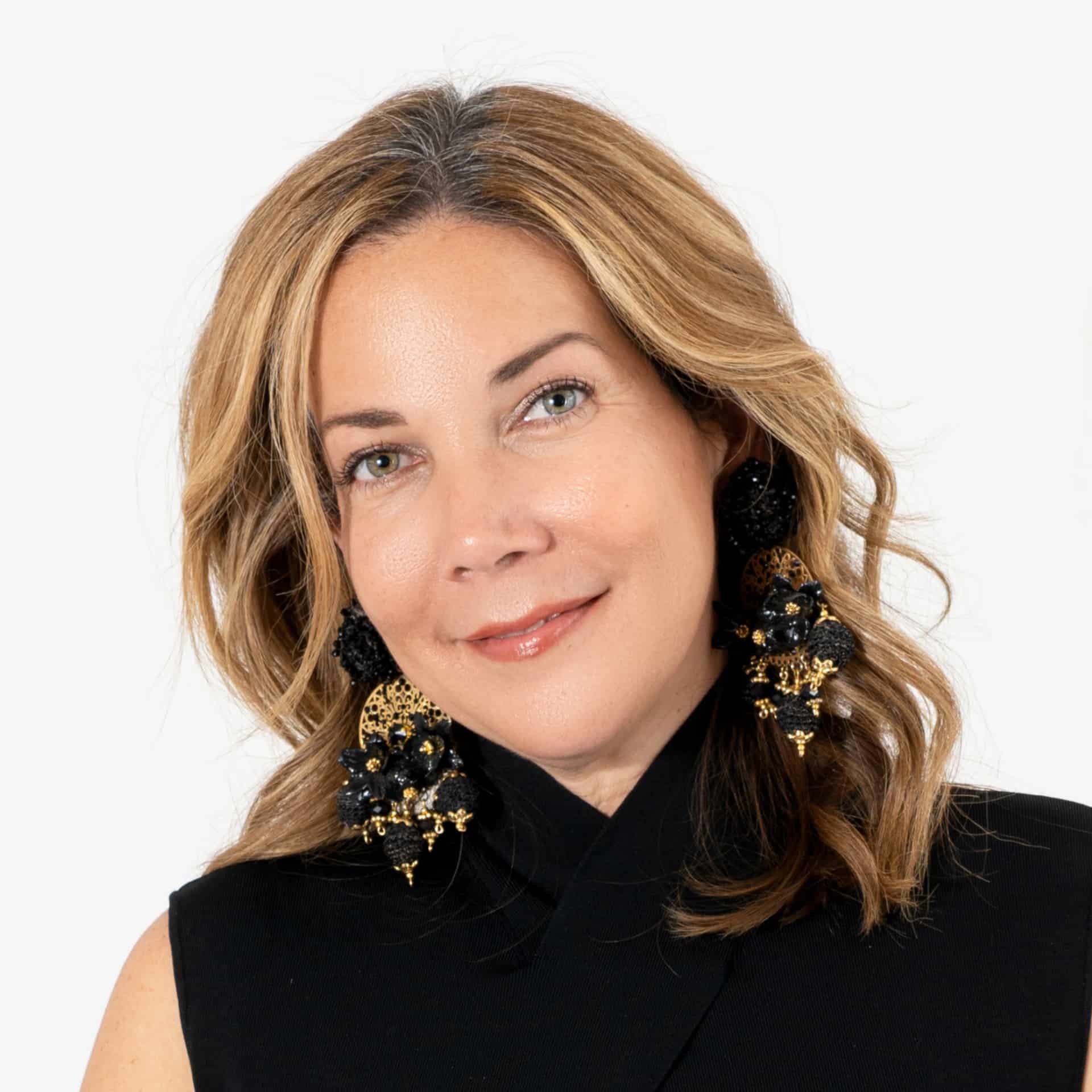 Noir Bloom Earrings - miniatura 2