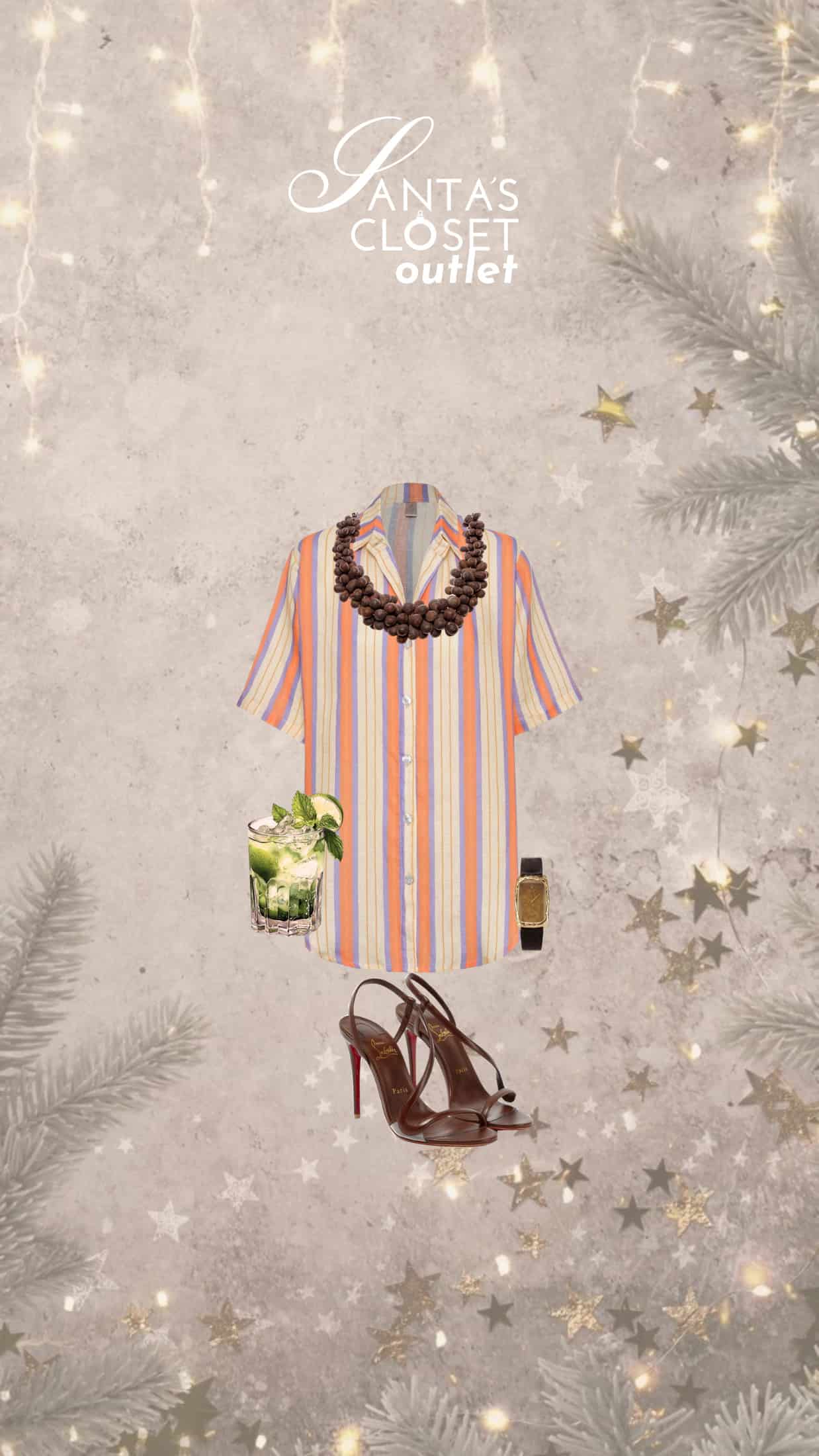 CAMISA MYSTIC ORANGE STRIPE - miniatura 2