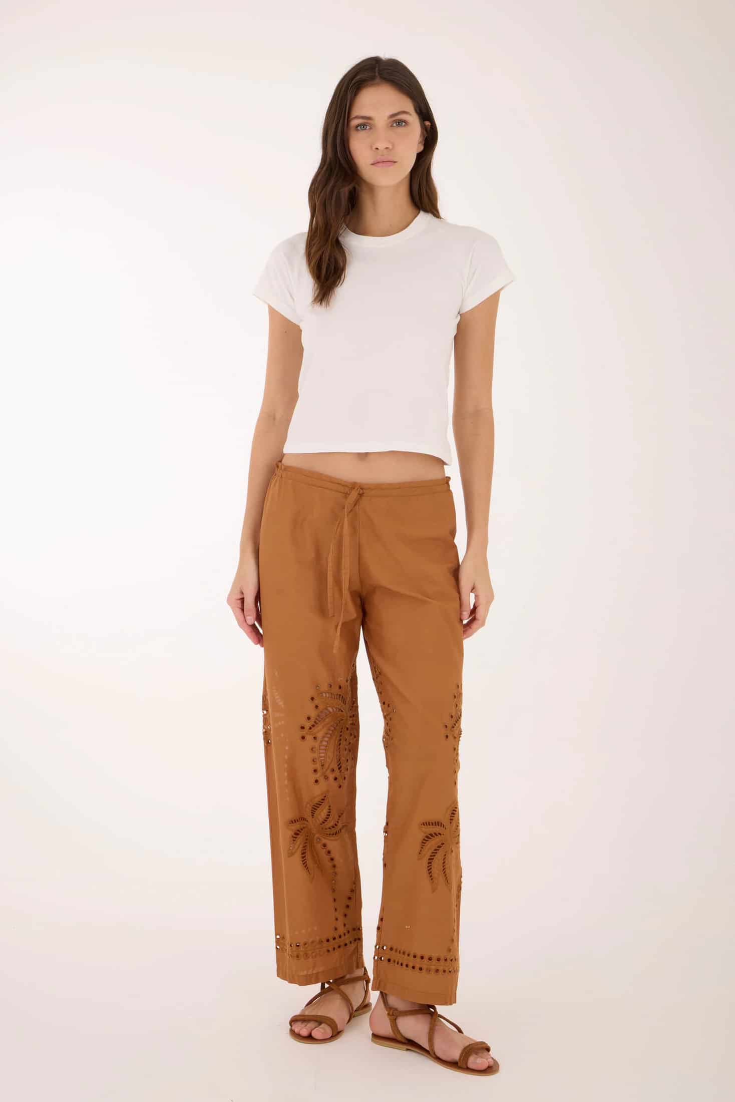 Coco Bloom Brown Pants - miniatura 1