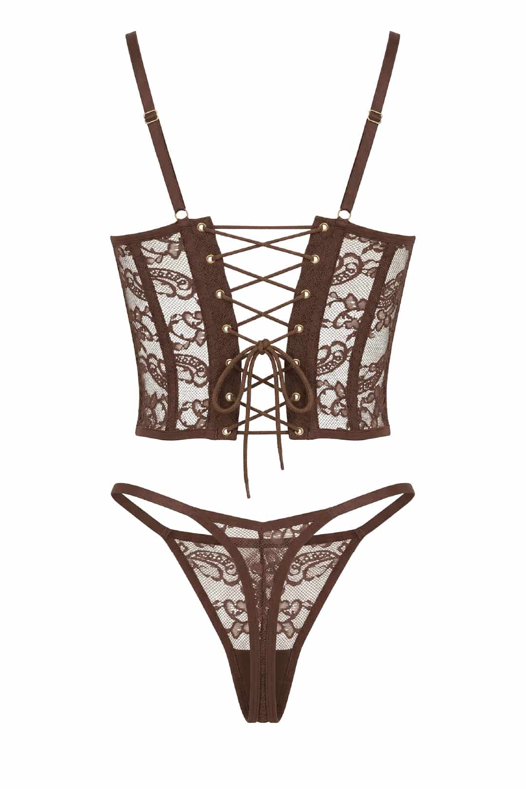 SET CORSET BERRY NEGRO - miniatura 6