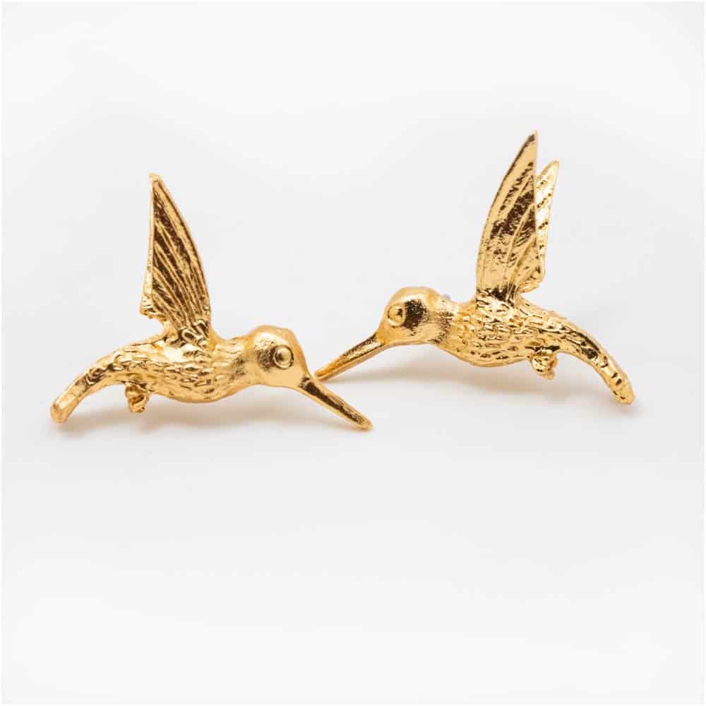 Aretes Topo Encuentro Dorado - miniatura 1