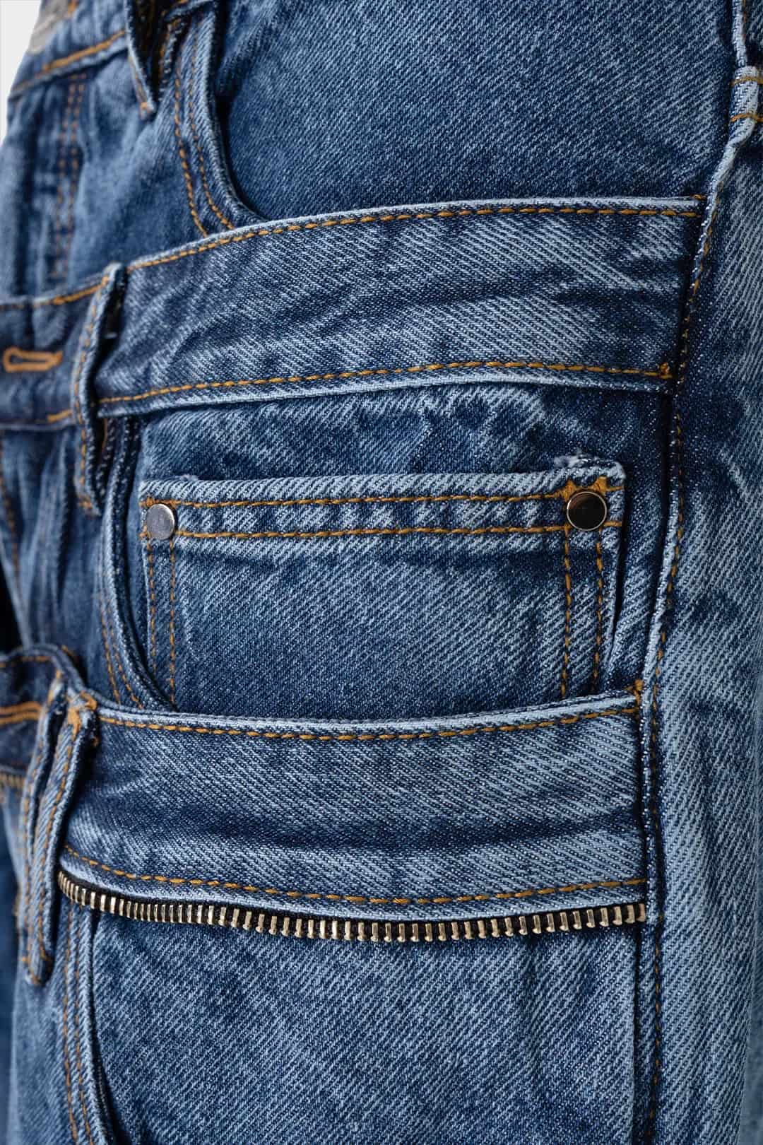 VENENO JEAN TRIPLE WAISTBAND BLUE - miniatura 11