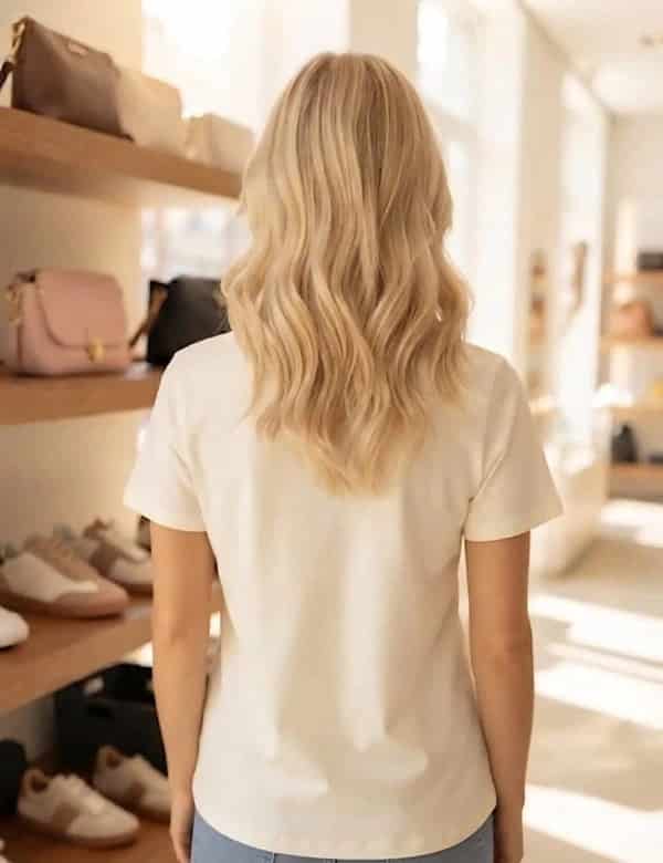 Blusa Algodón Bolsillo Blonda - miniatura 4
