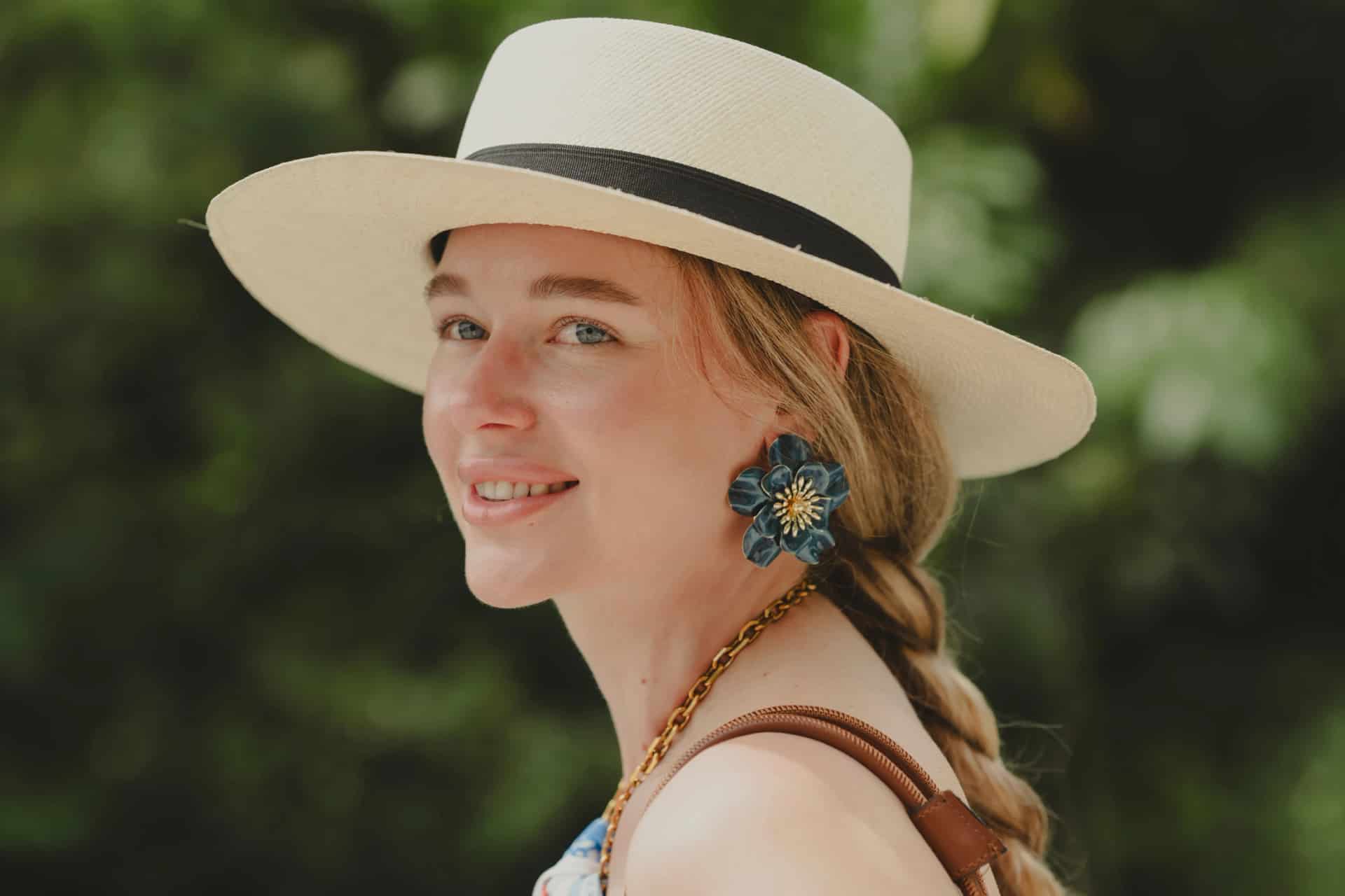SOMBRERO MARIPOSA BOATER BLACK - miniatura 2