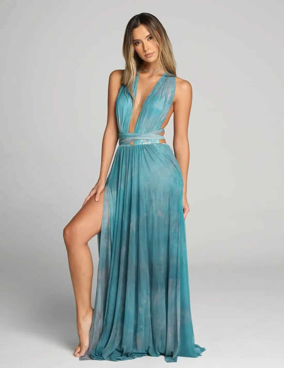 Vestido Hydra Spotted Blue + Black - miniatura 3
