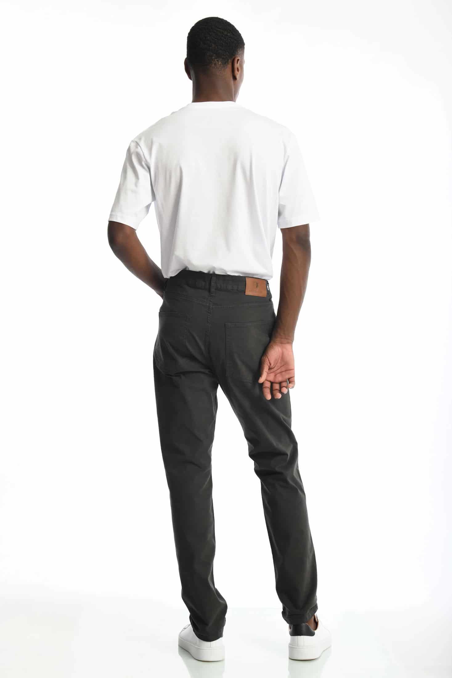 Pantalón Classic Dril 5 Bolsillos Gris Oscuro - miniatura 11