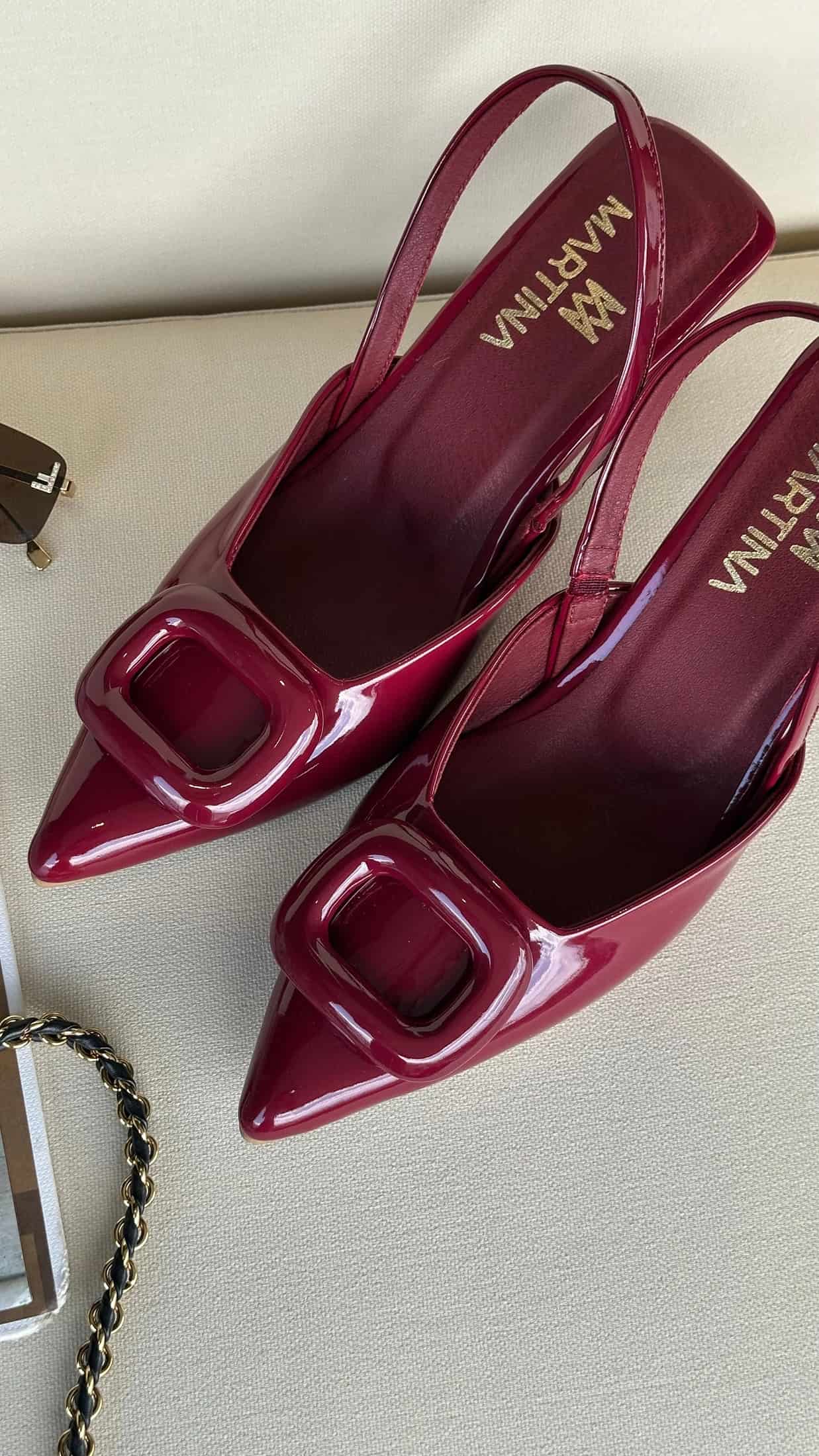 STILETTOS AMELIE   BORGOÑA - miniatura 5