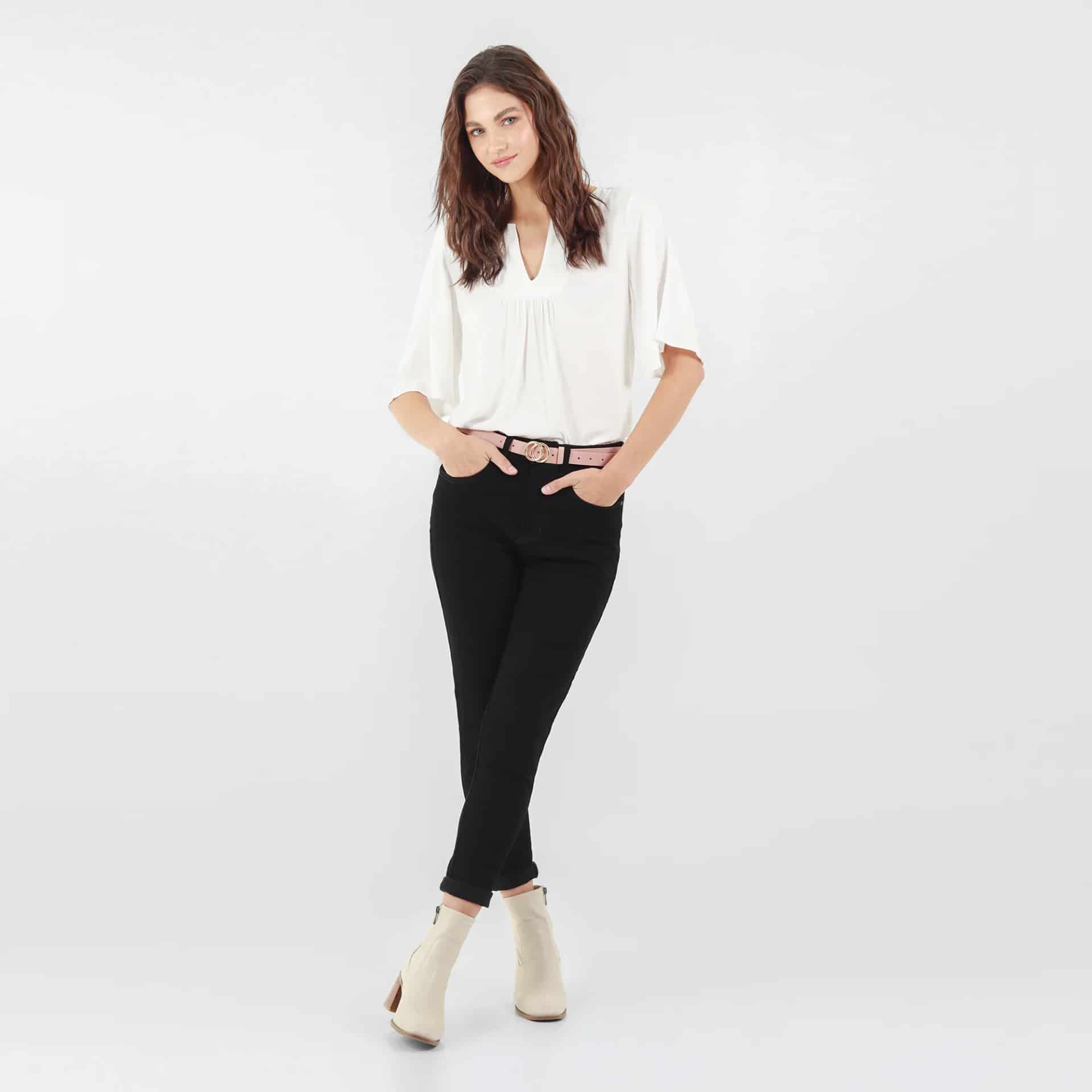 Jean Tiro Medio Bota Skinny - miniatura 16