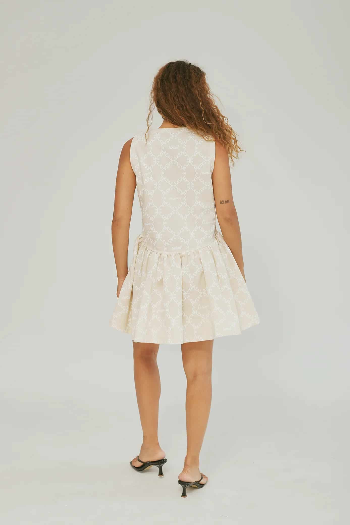 Vestido Azúcar Mantel Crudo - miniatura 6