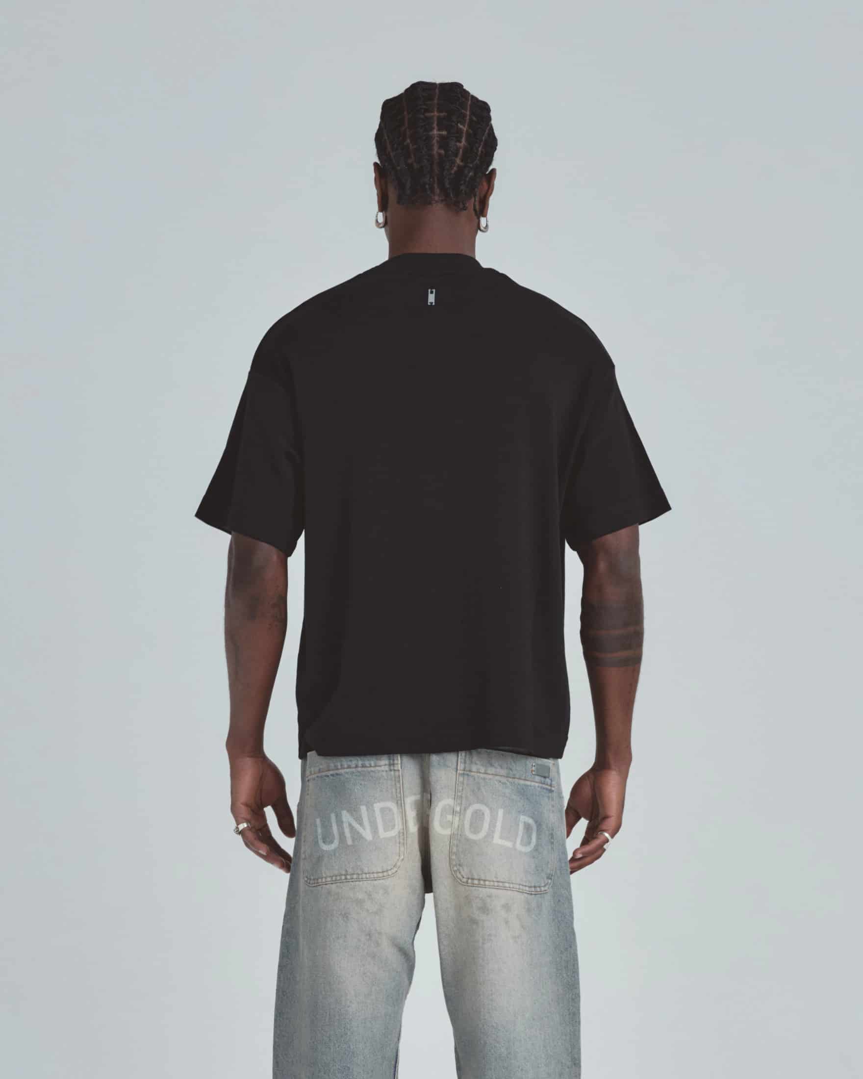 Line Basic Label Boxy Fit Tshirt Black - miniatura 7