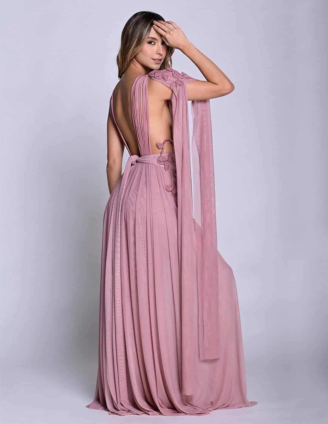 Vestido Copernico Coral Blush - miniatura 2