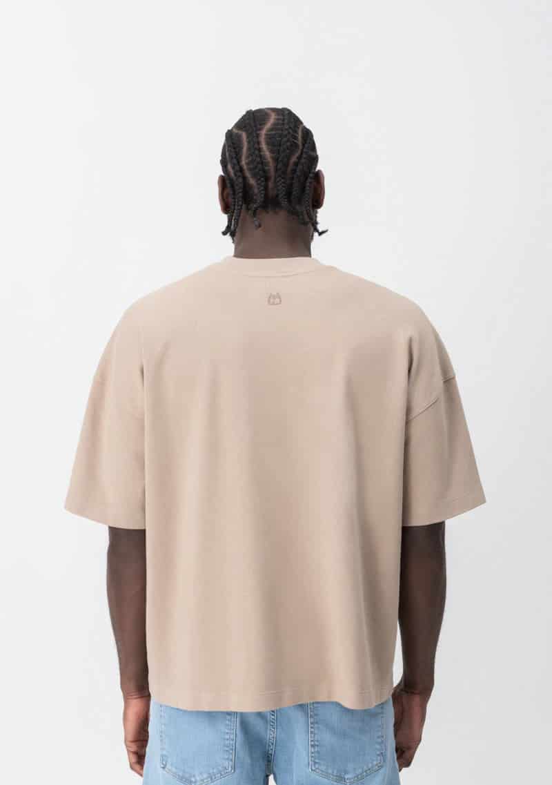 Fundamentals brown box fit t-shirt - miniatura 3