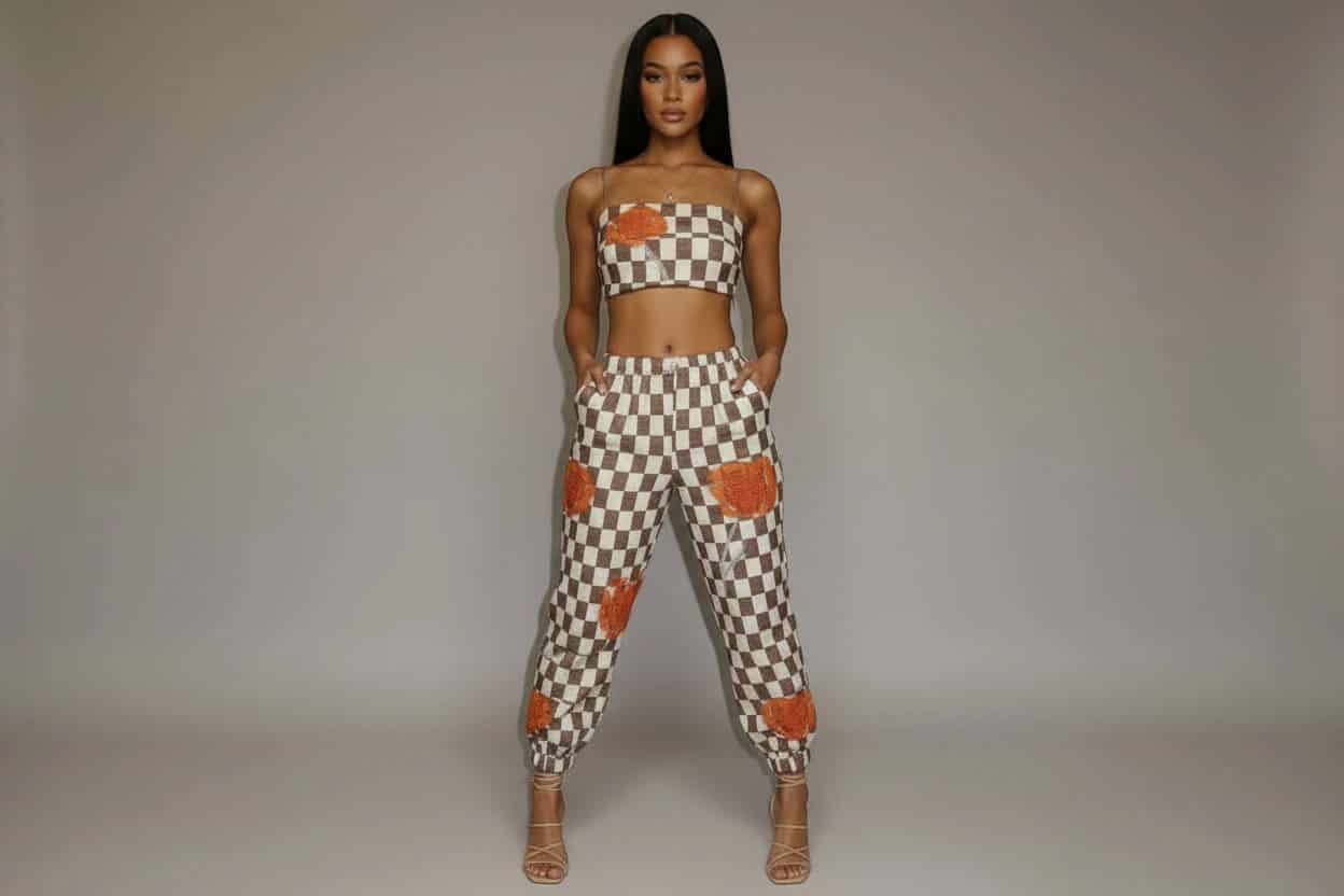 Laguna Sequin Crop Top - miniatura 1