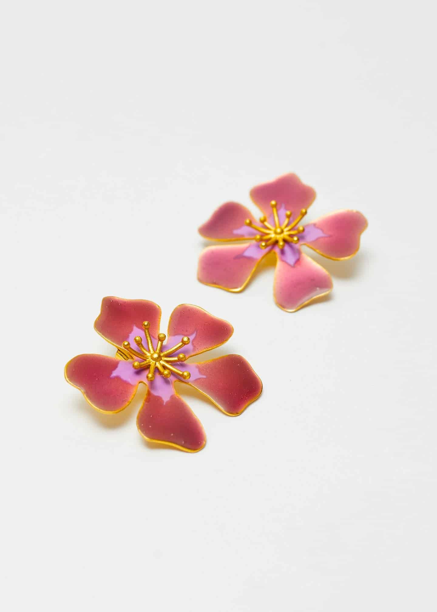 Aretes Aurora Maxi Burgundy - miniatura 2