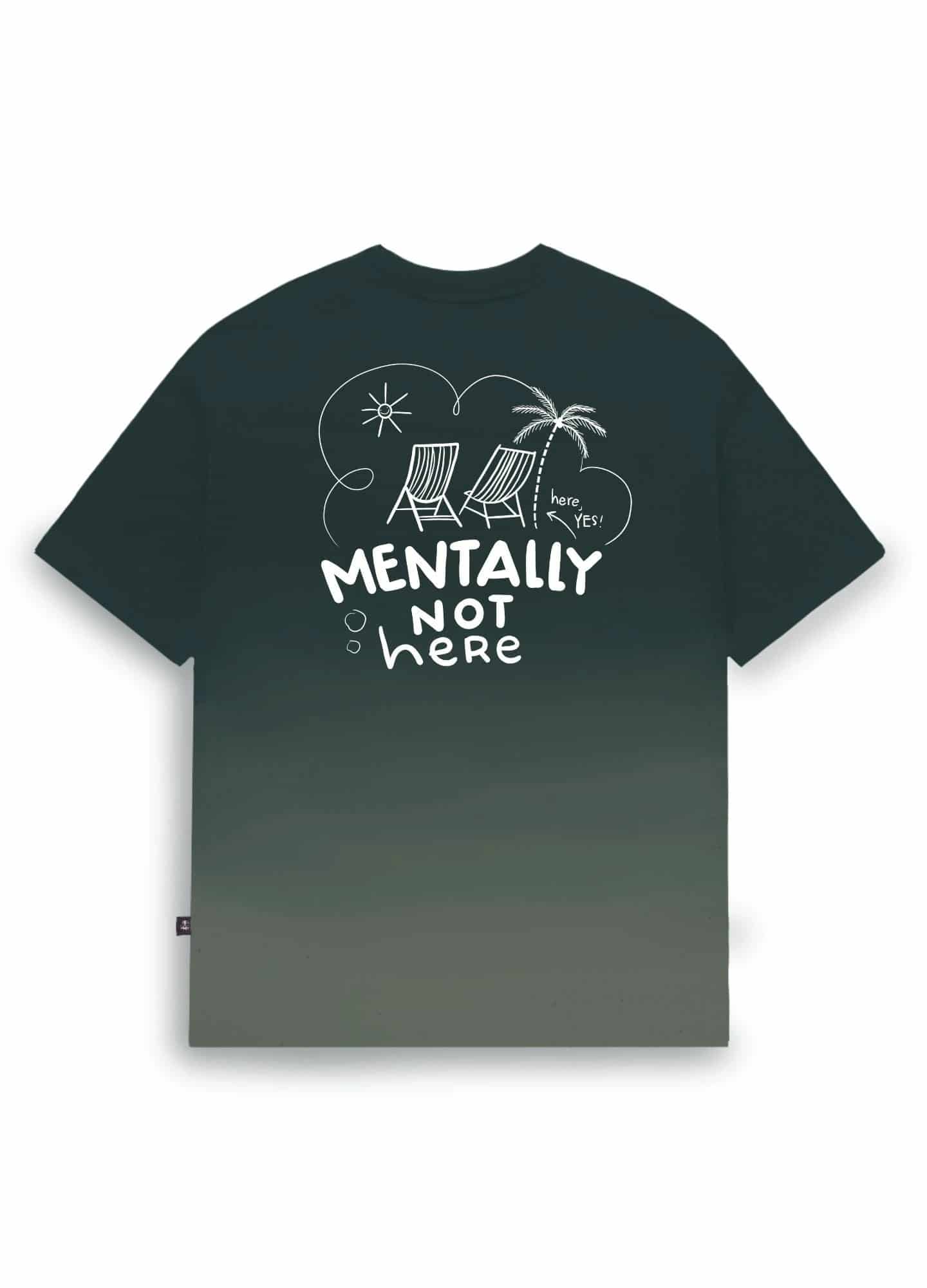 Mentally Not Here Boxy Fit - Verde Gradiente - miniatura 1