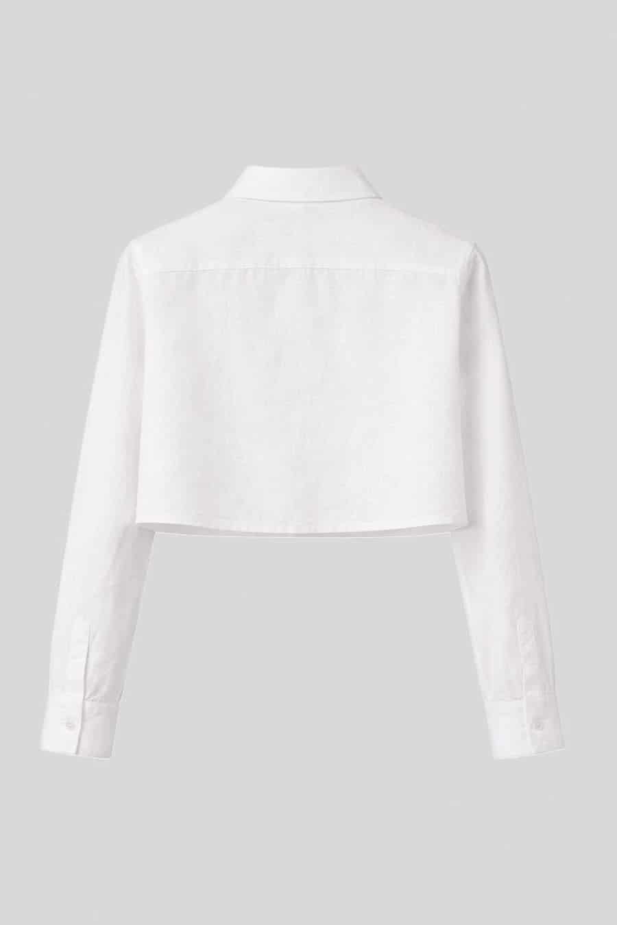 Women's shirt linen baku white - miniatura 2