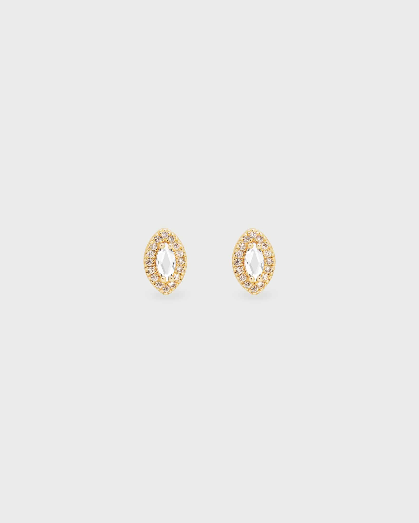 Aretes Oval Cristales - miniatura 1