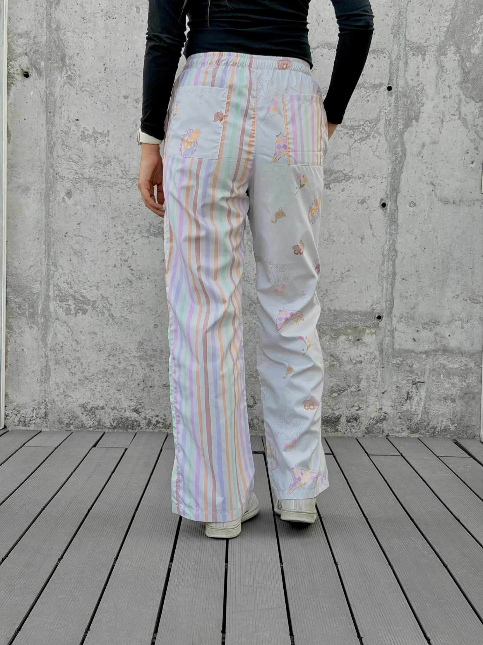 Pantalón Crema Combinado - miniatura 3