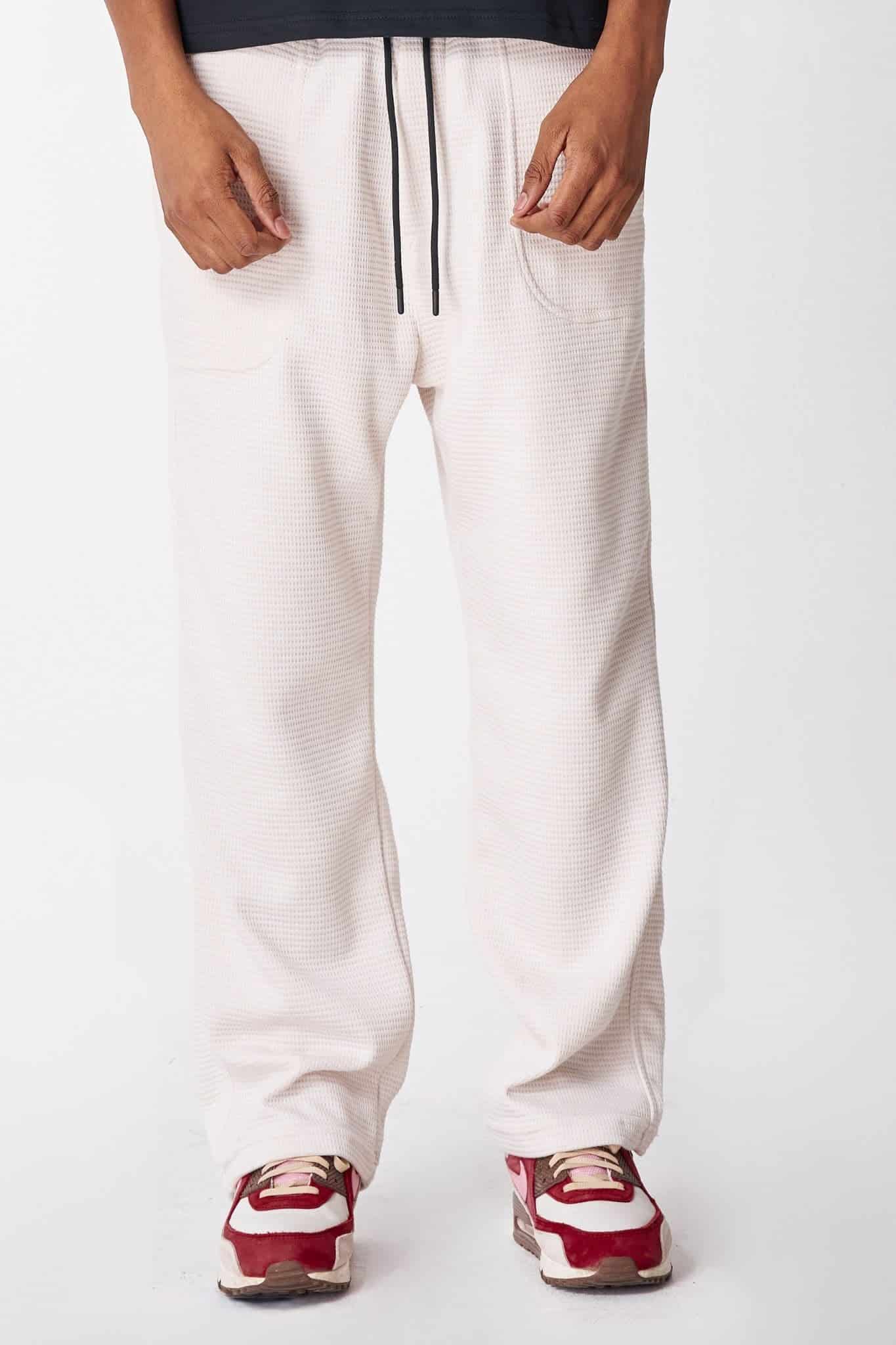 Sweet pant Marfil textura cuadros 14372 - miniatura 1
