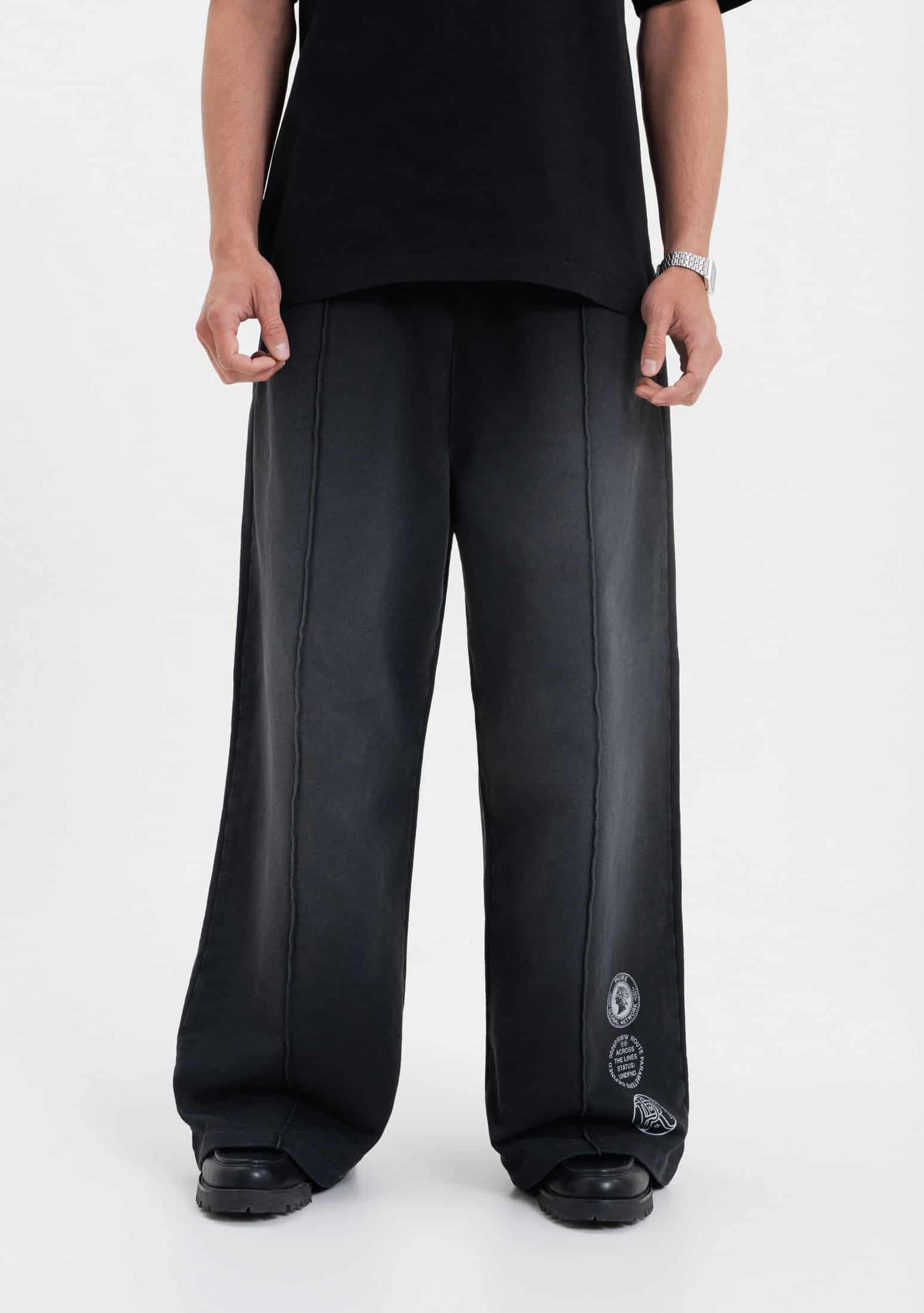 Across The Lines Black Jogger - miniatura 2