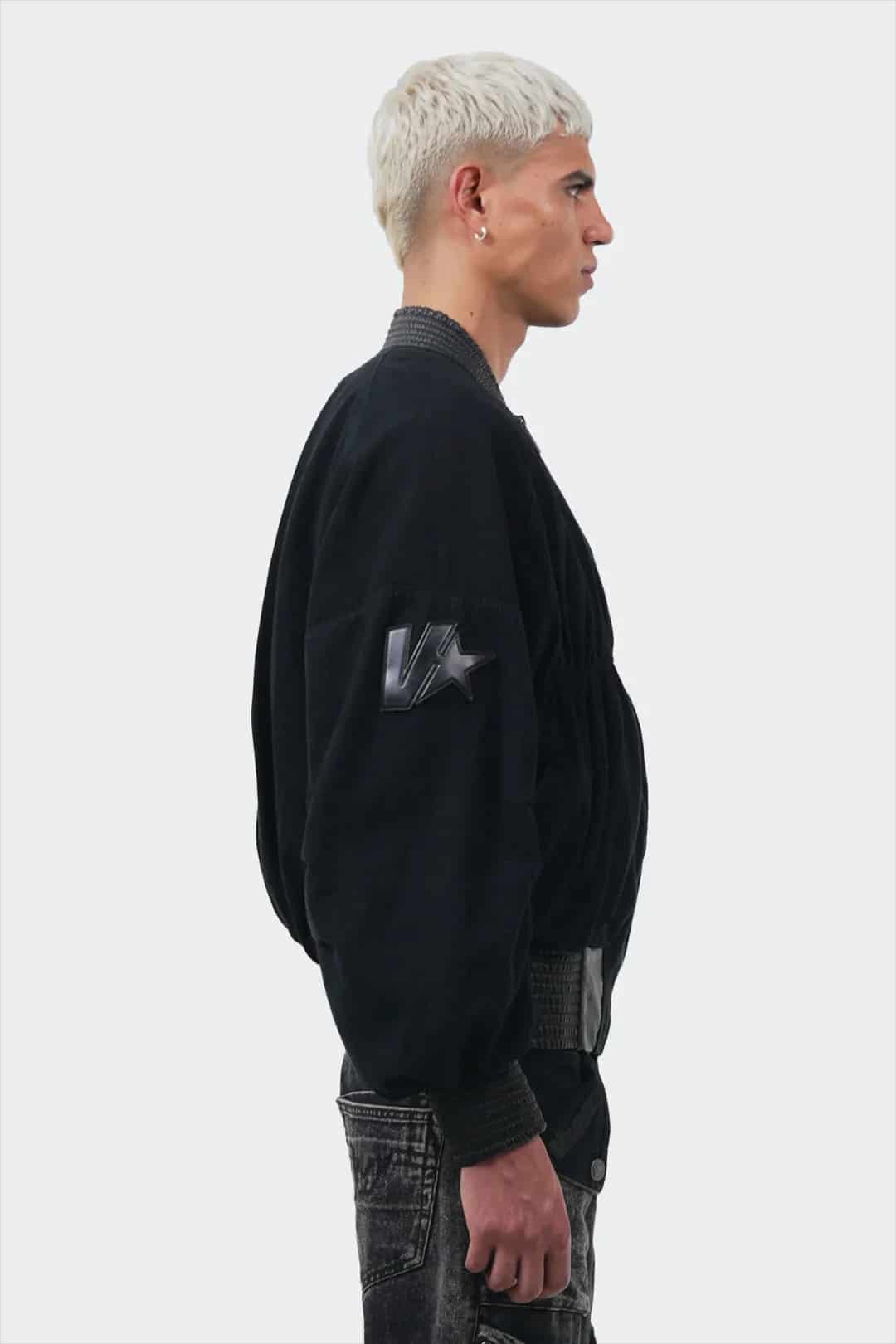 VENENO CHAQUETA DENIM CUERO BOMBER - miniatura 6