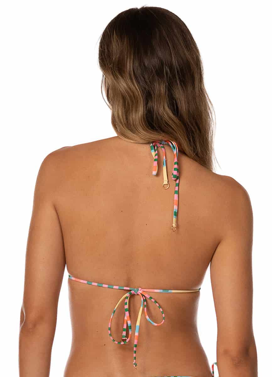 Maaji Striped Paradise Zeny Sliding Triangle Bikini Top - miniatura 4