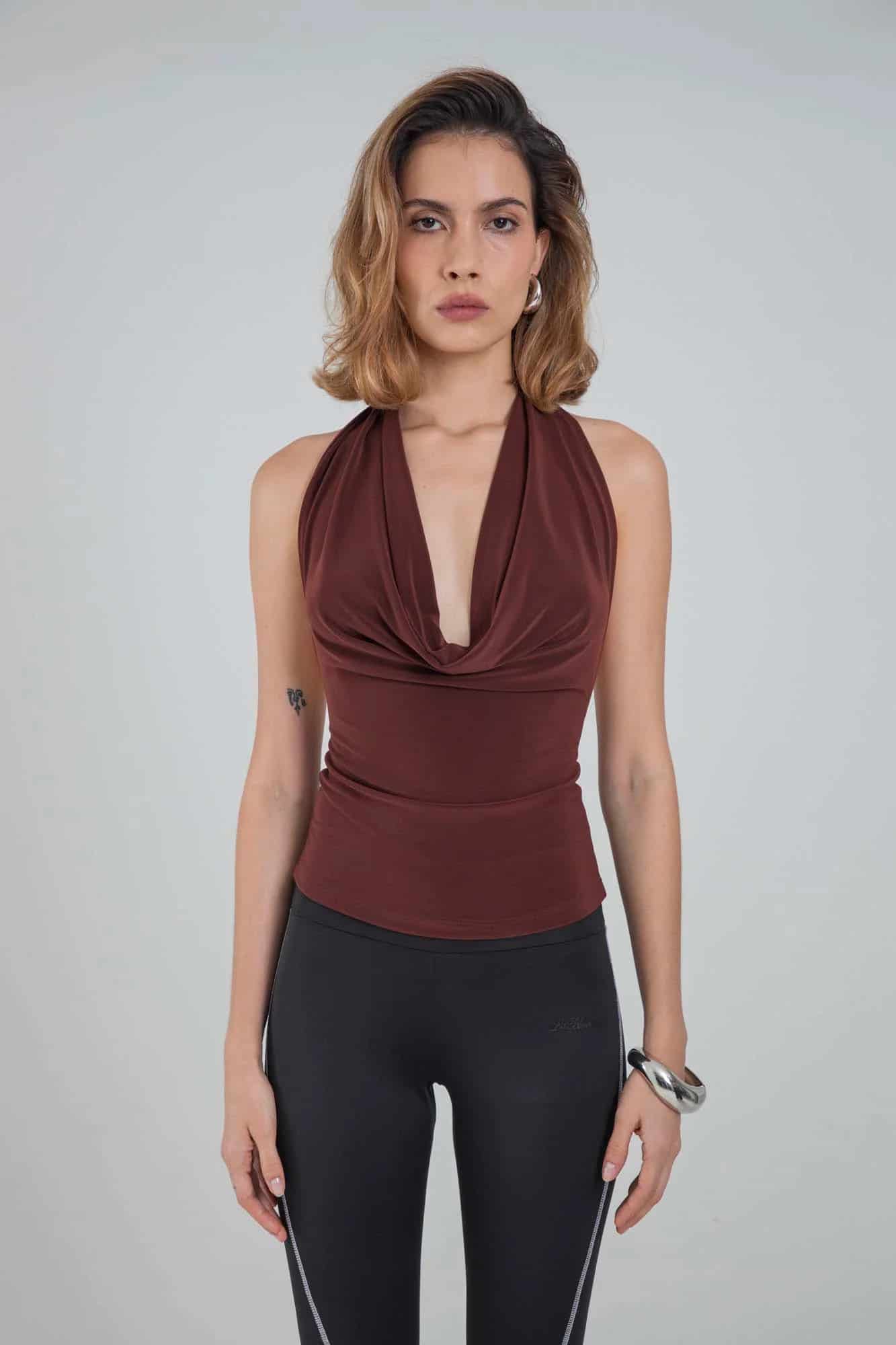 OPHELIA BROWN TOP - miniatura 13