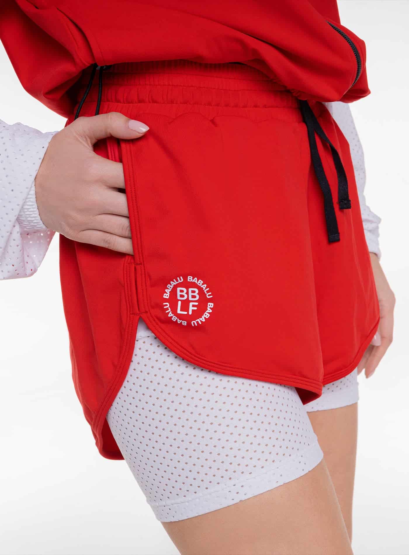 SHORT DEPORTIVO INCLUYE SHORT INTERNO TELA SHERY - PRECIO ESPECIAL - miniatura 1